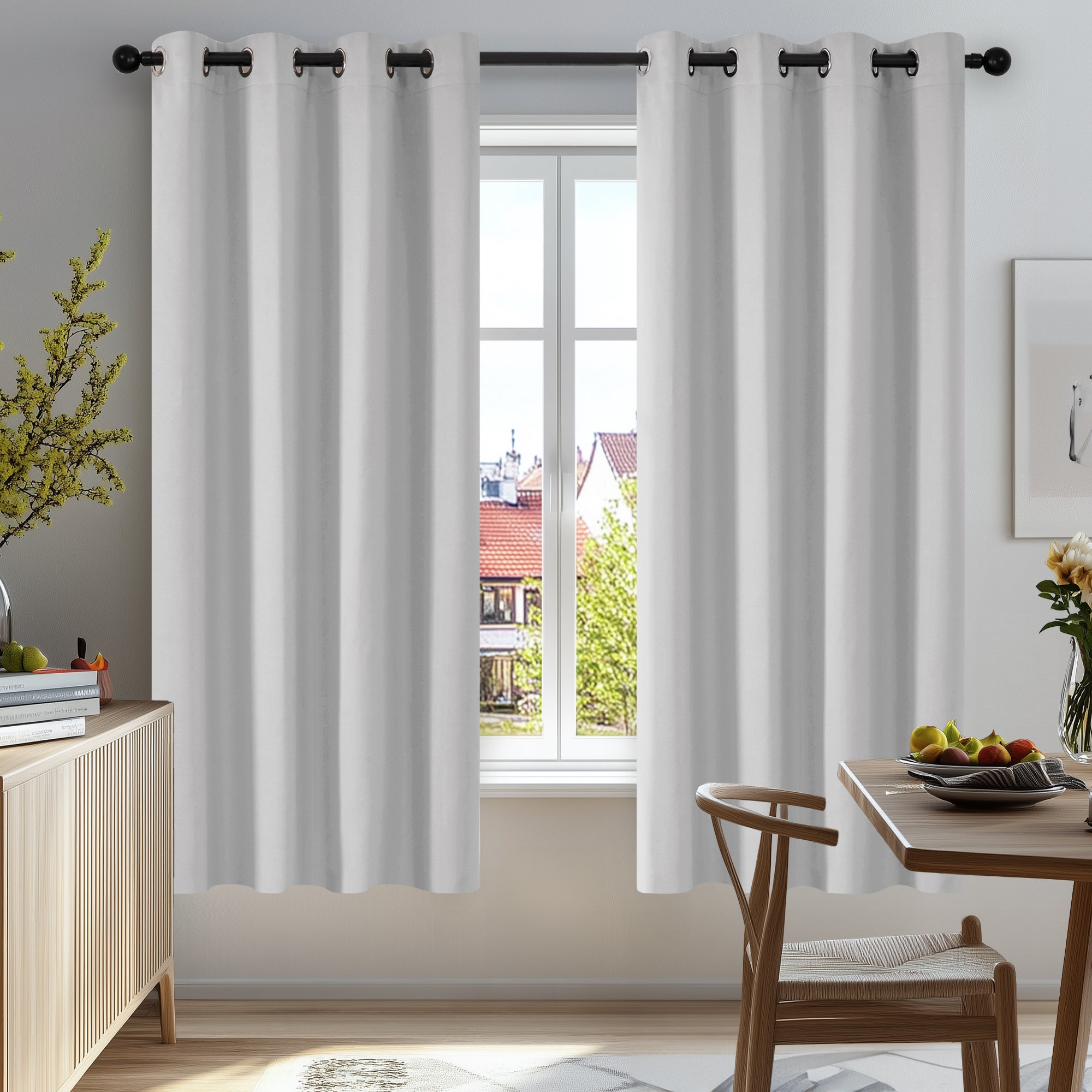 Deconovo Grommet Curtains 2 Panels, Thermal Insulated, 38"W