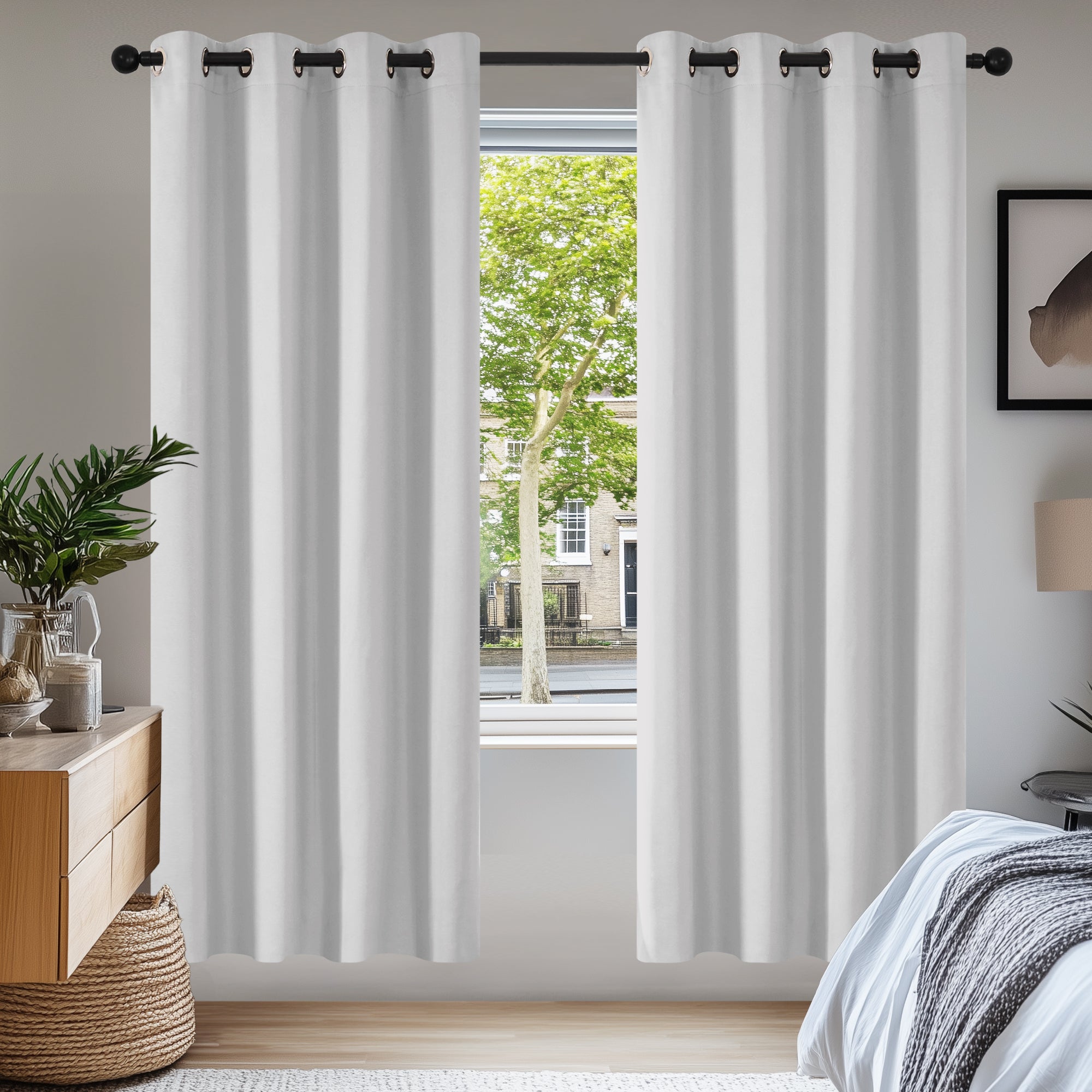 Deconovo Grommet Curtains 2 Panels, Thermal Insulated, 38"W