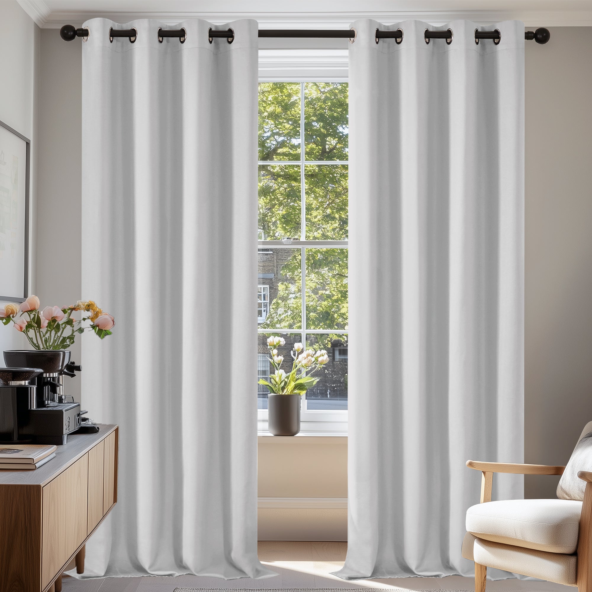 Deconovo Grommet Curtains 2 Panels, Thermal Insulated, 38"W