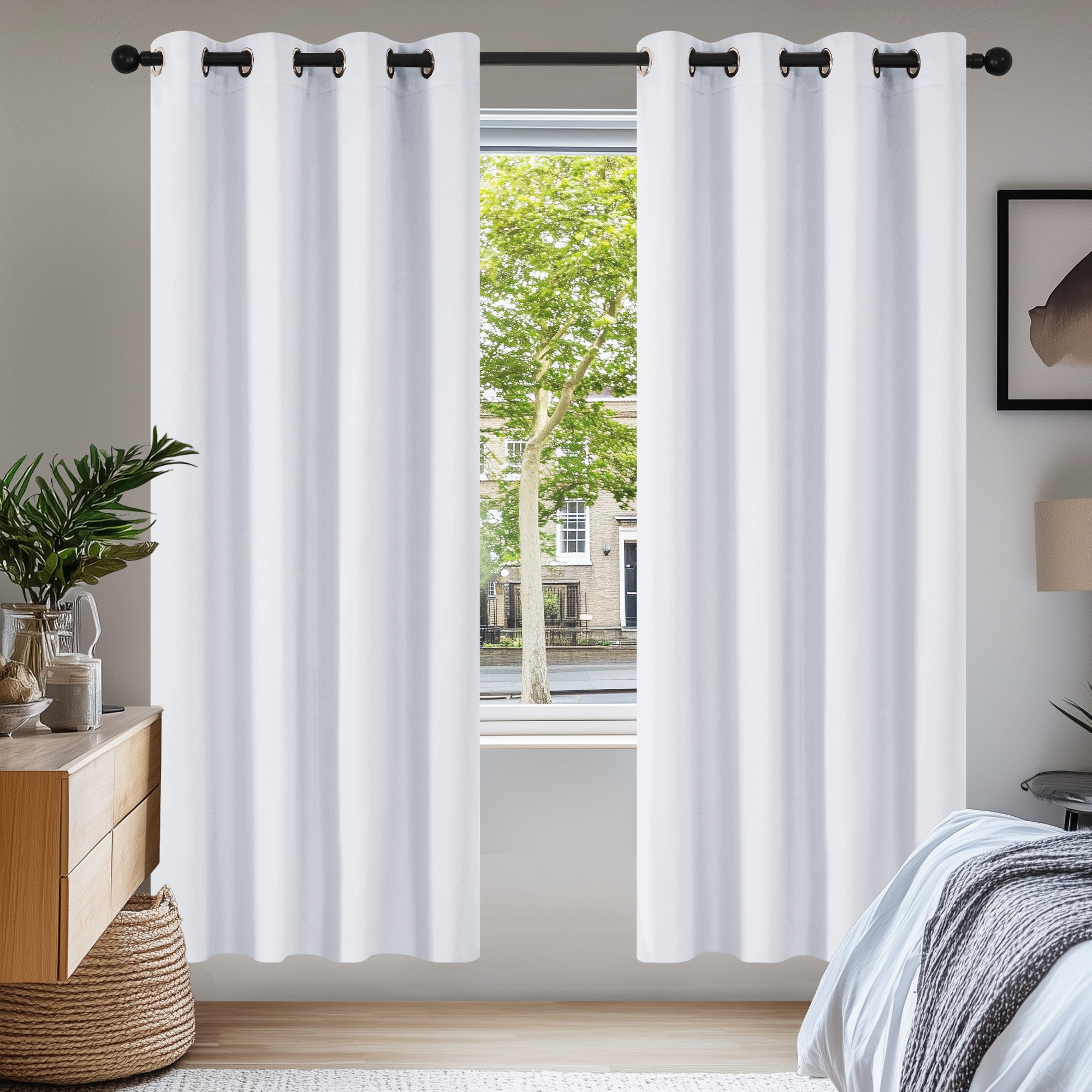 Deconovo Grommet Curtains 2 Panels, Thermal Insulated, 38"W