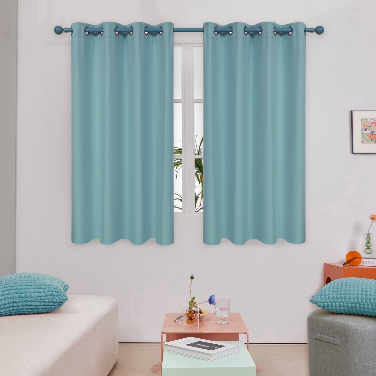 ZOPZO Curtains & Valances, Teal