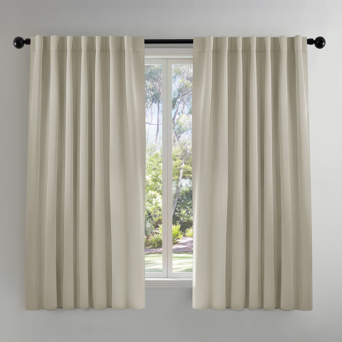 ZOPZO Curtains & Valances, Light Beige