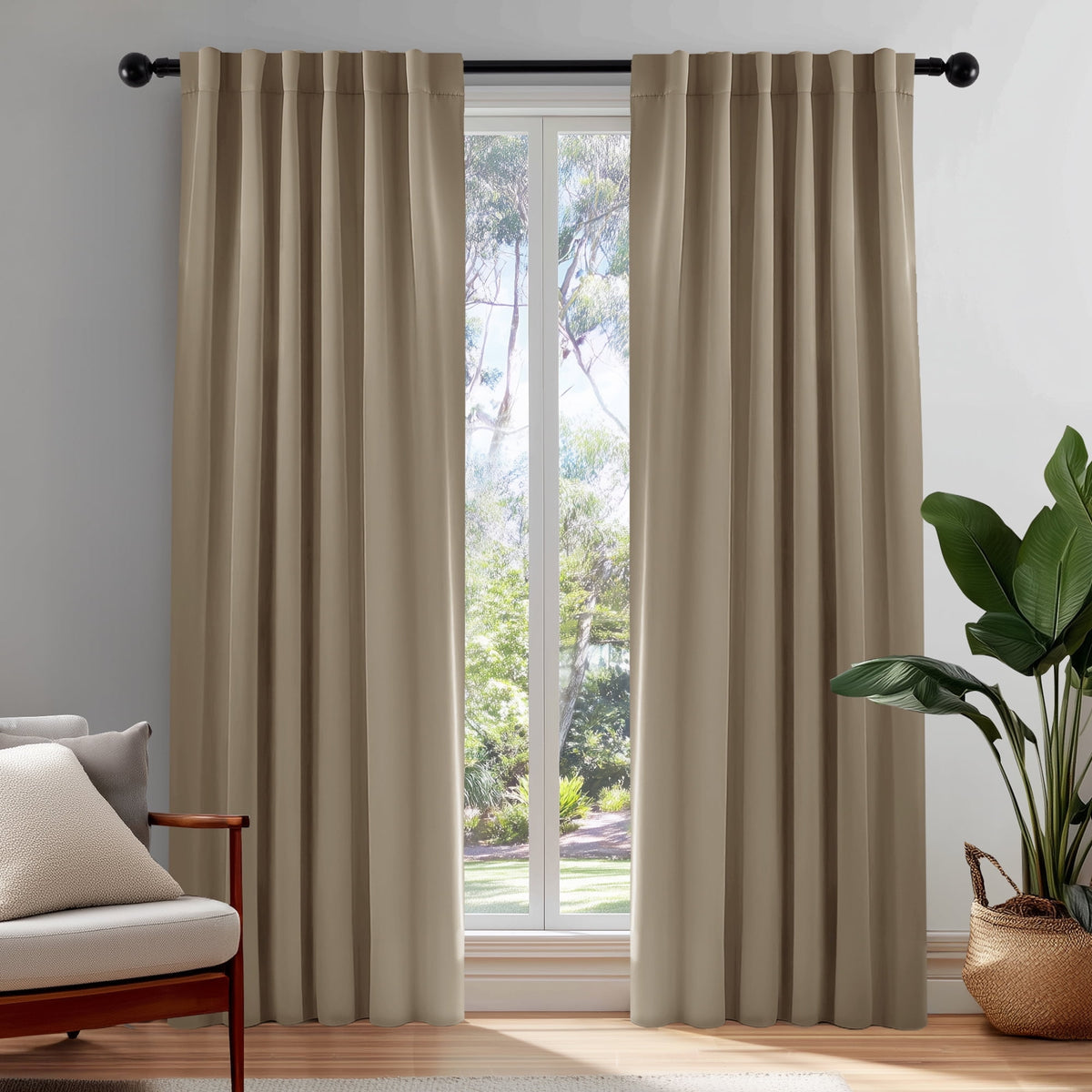 ZOPZO Curtains & Valances, Khaki