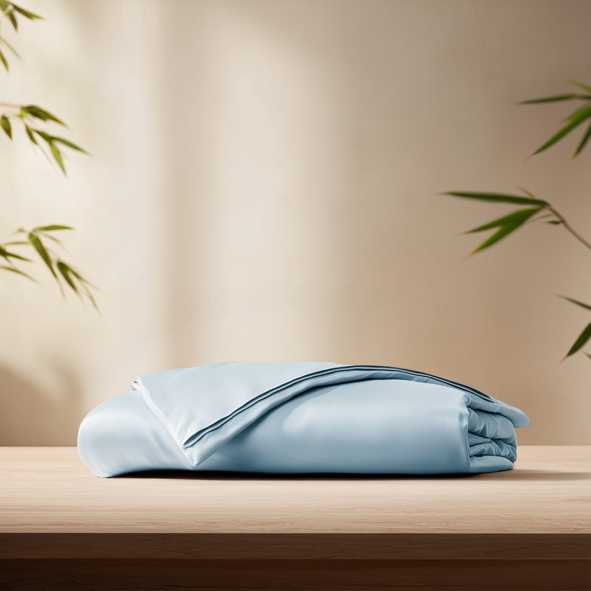 Deconovo Bamboo Viscose Satin Duvet Cover, Breathable Cooling Bedding with Corner Ties, OEKO-TEX Certified