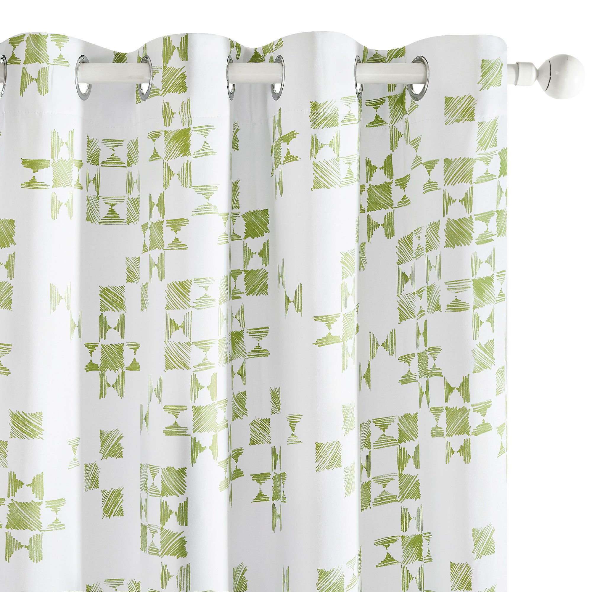 White -Green Patchwork