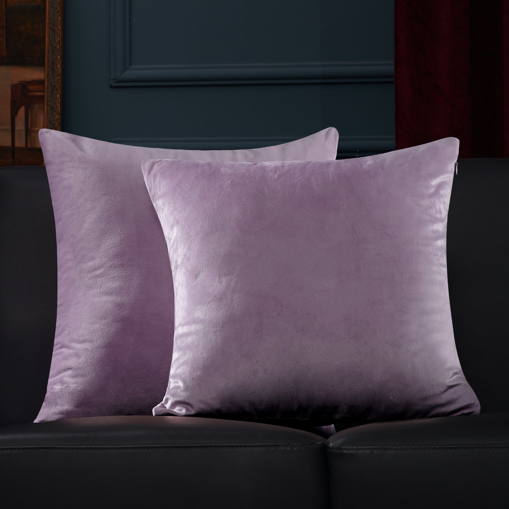 Deconovo Velvet Throw Pillow Covers, 2-Pack – Cover Only, Soft Feel