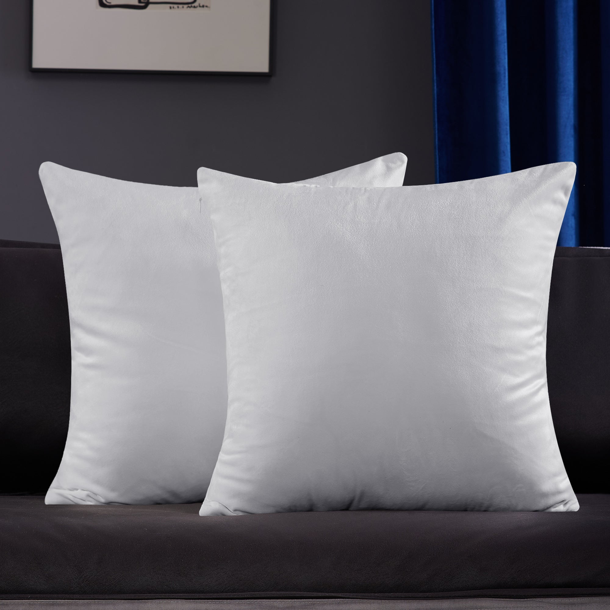 Deconovo Velvet Throw Pillow Covers, 2-Pack – Cover Only, Soft Feel