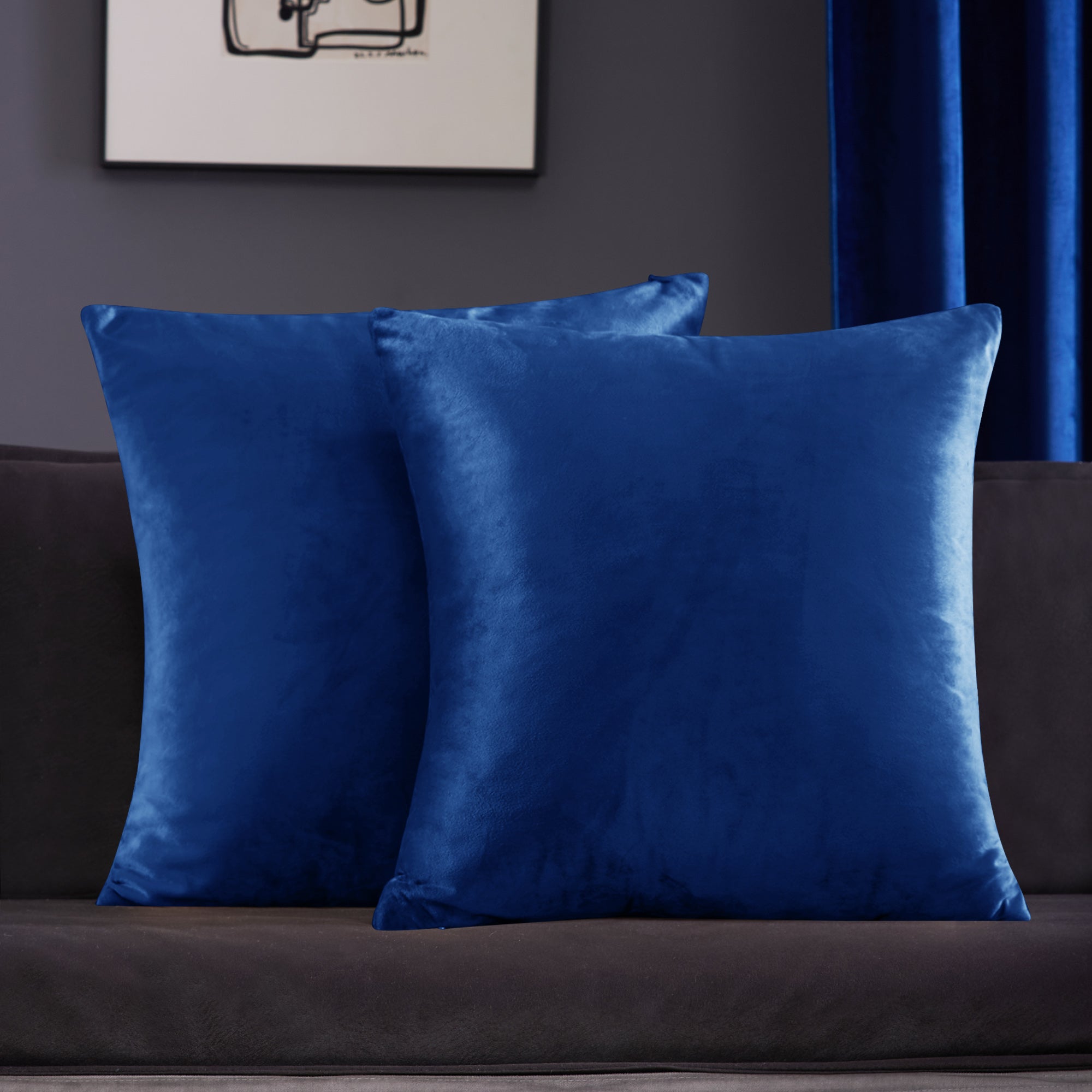 Deconovo Velvet Throw Pillow Covers, 2-Pack – Cover Only, Soft Feel