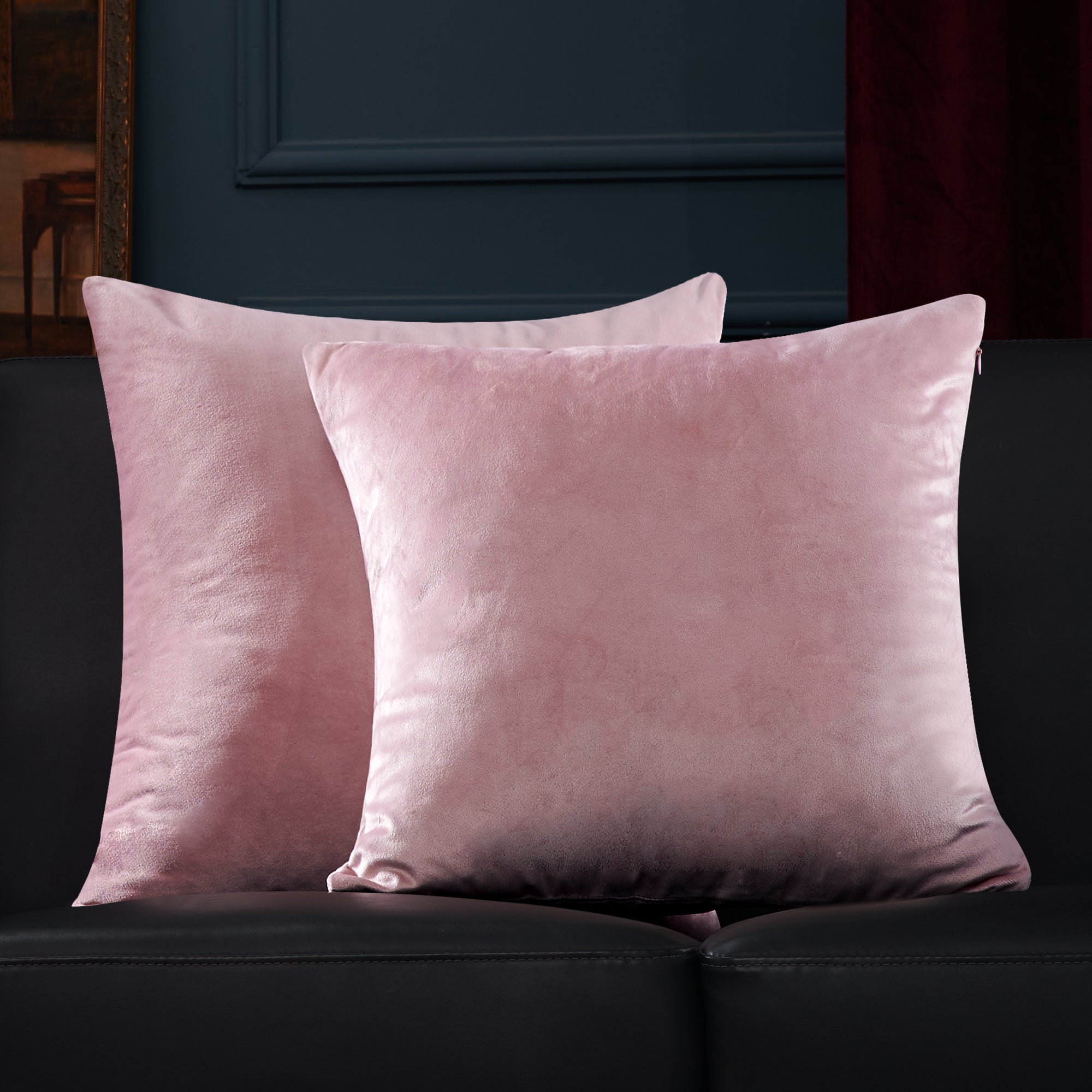 Deconovo Velvet Throw Pillow Covers, 2-Pack – Cover Only, Soft Feel