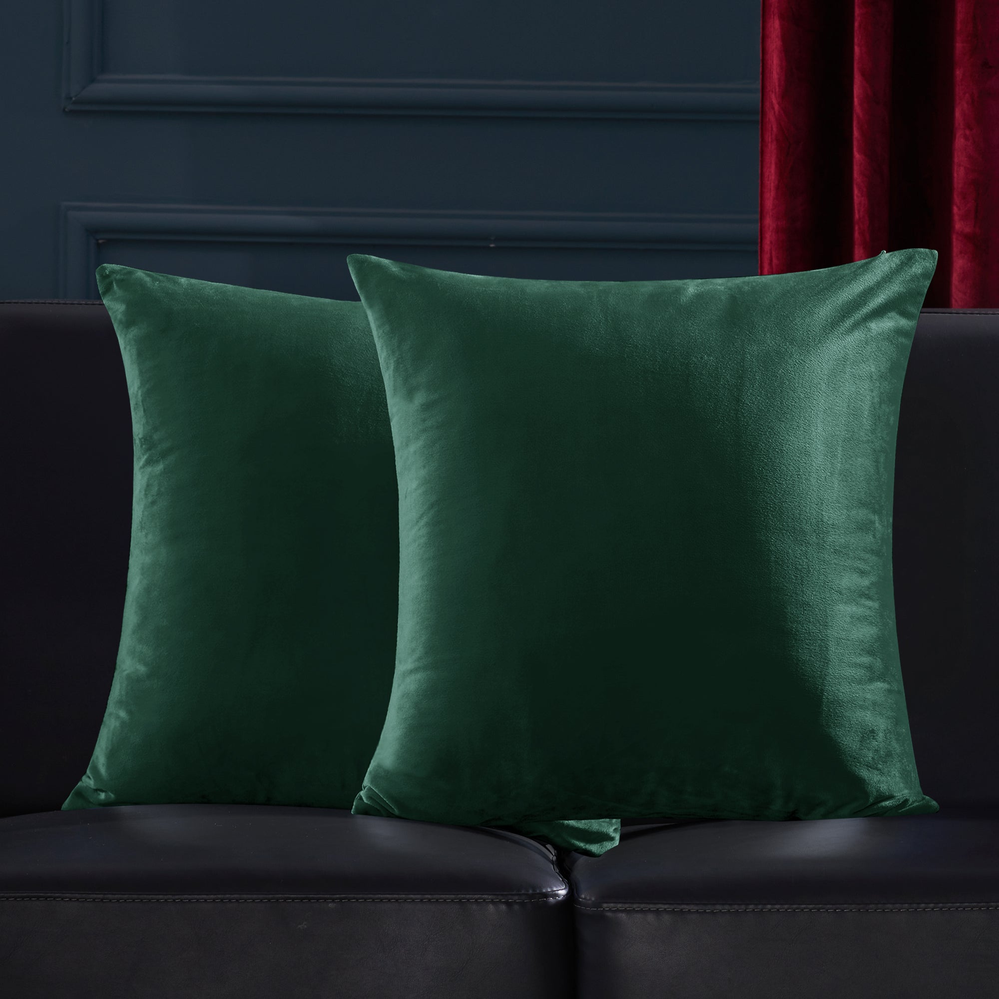 Deconovo Velvet Throw Pillow Covers, 2-Pack – Cover Only, Soft Feel