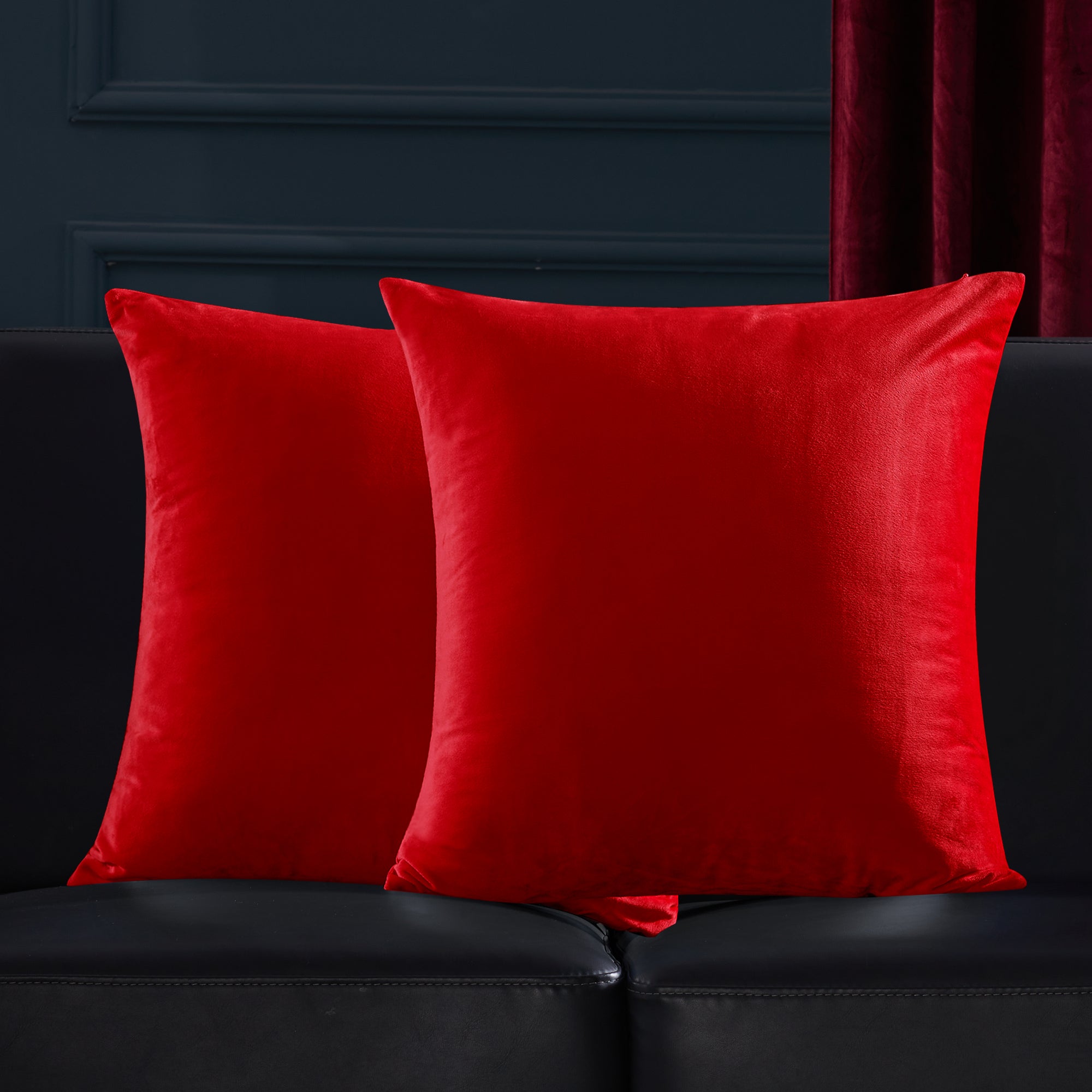 Deconovo Velvet Throw Pillow Covers, 2-Pack – Cover Only, Soft Feel