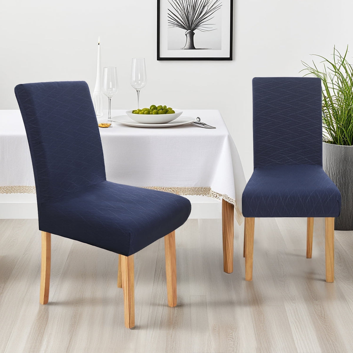 ZOPZO Slipcovers, Navy Blue