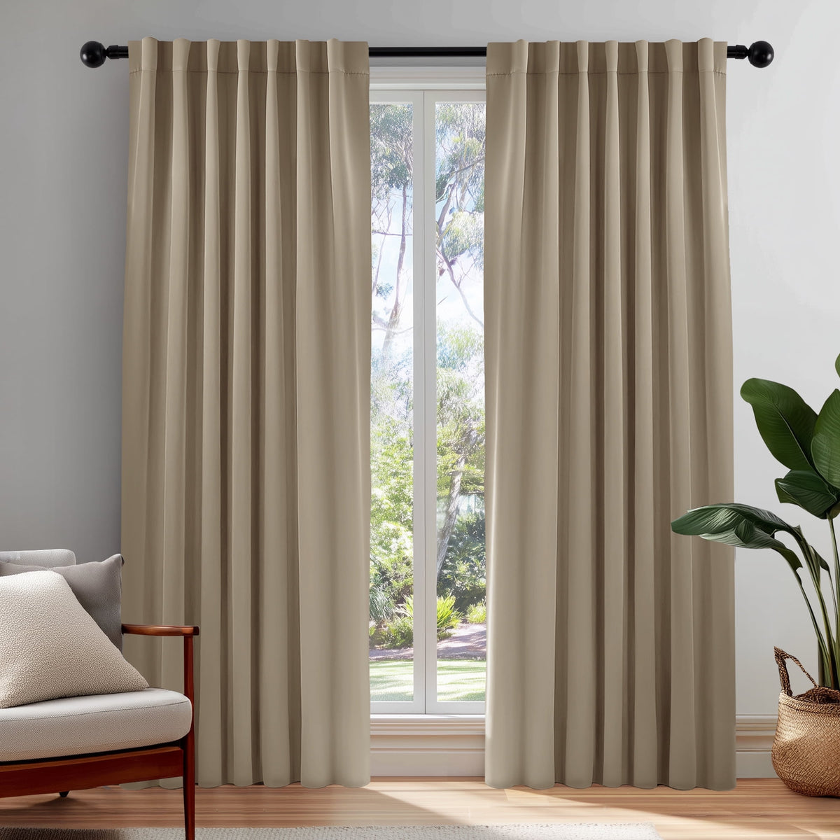 ZOPZO Curtains & Valances, Khaki