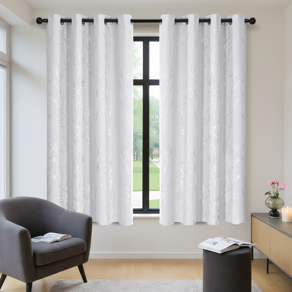 ZOPZO Curtains & Valances, Off White