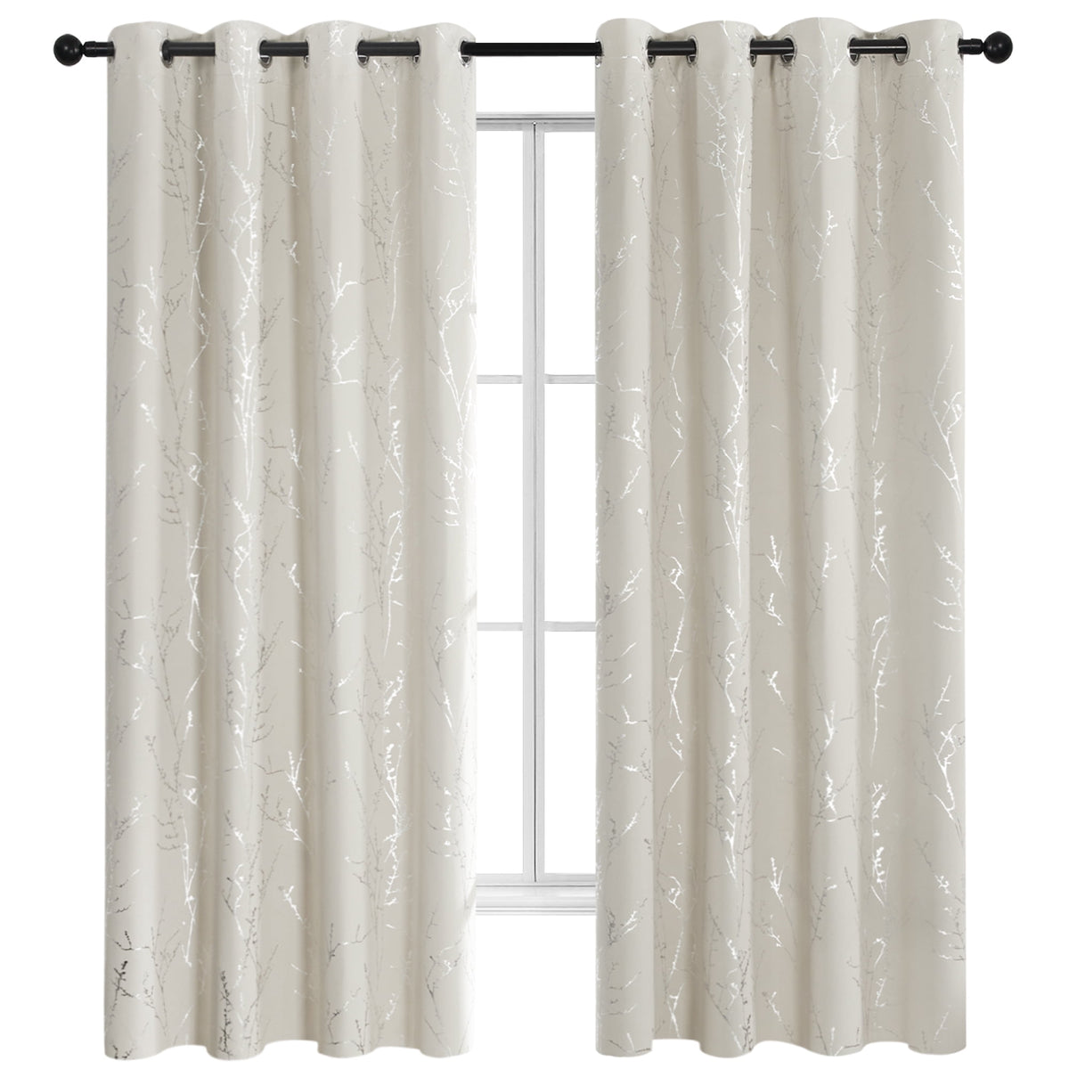 ZOPZO Curtains & Valances, Light Beige