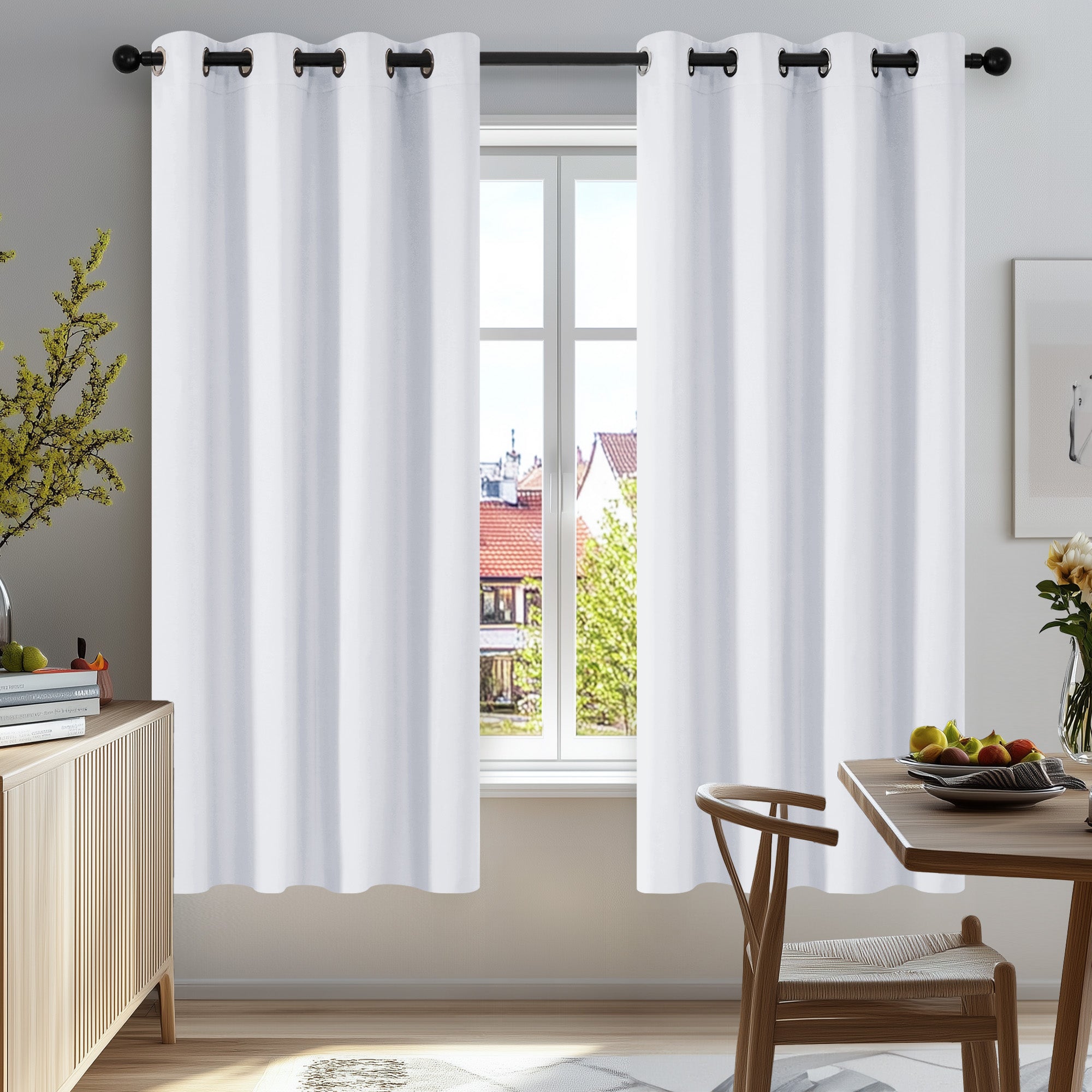 Deconovo Grommet Curtains 2 Panels, Thermal Insulated, 38"W