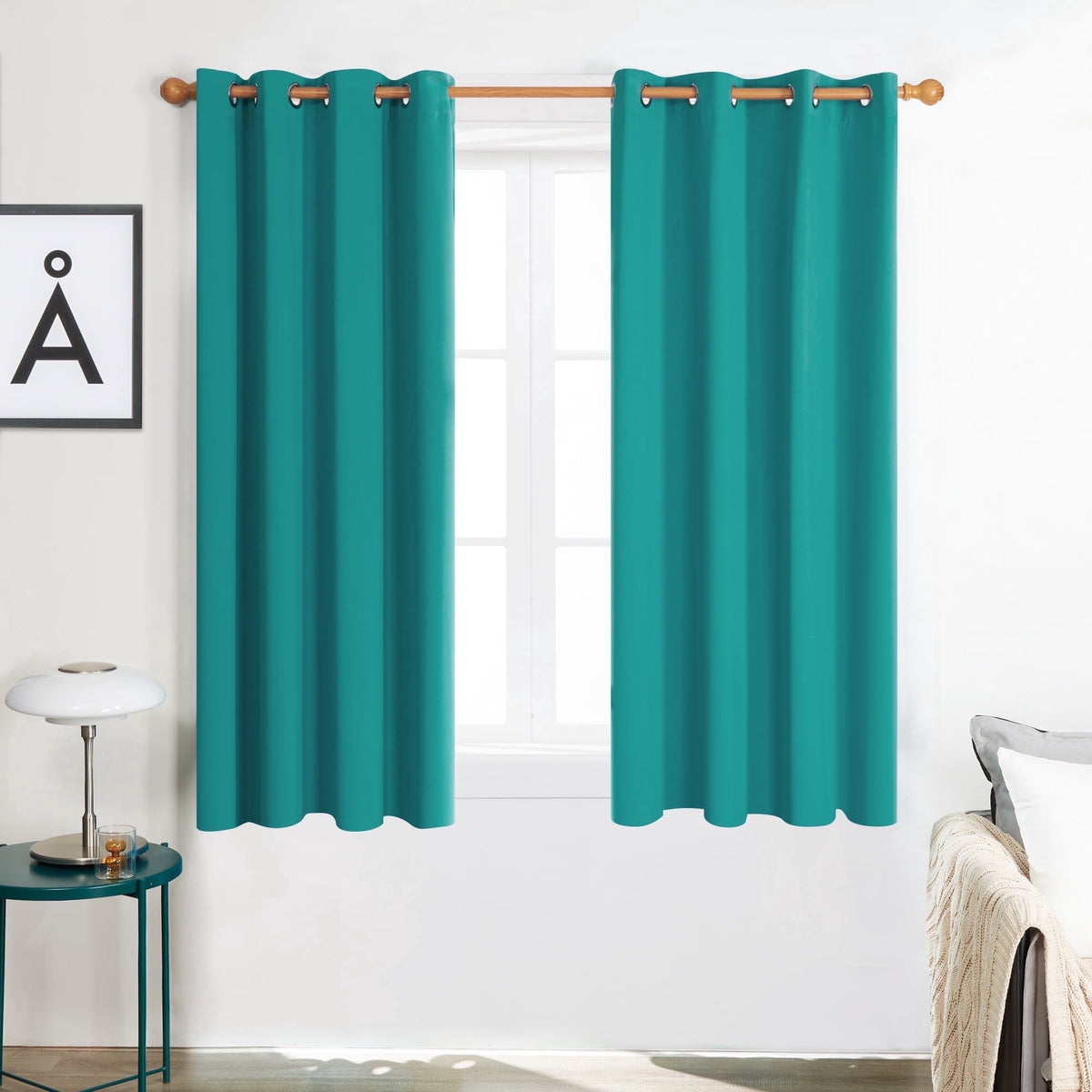 ZOPZO Curtains & Valances, Turquoise