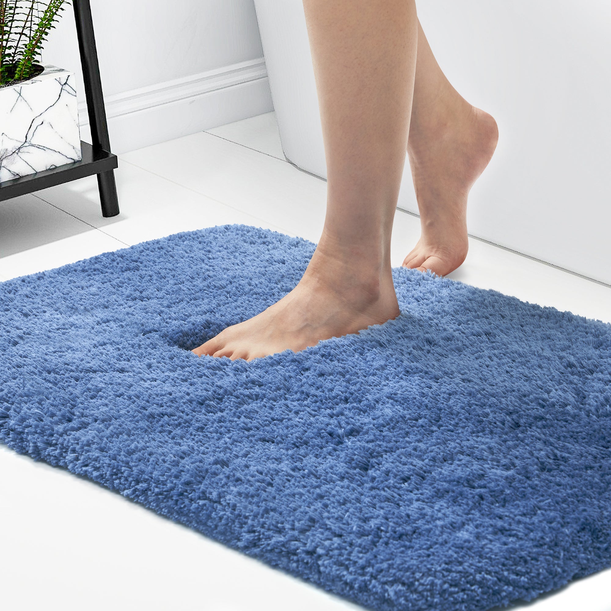 Deconovo Plush Non-Slip Bath Mat – Super Absorbent Rug (1 PC)