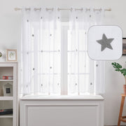 ZOPZO Curtains & Valances, Gray