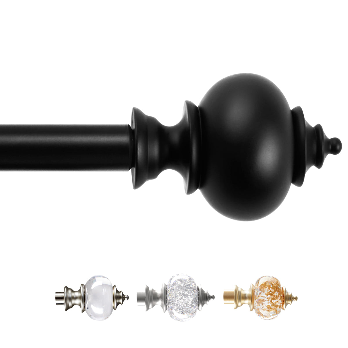 Doos Cutain Rods Deconovo Adjustable Single Curtain Rod for Windows & Doors – Deconovo ...