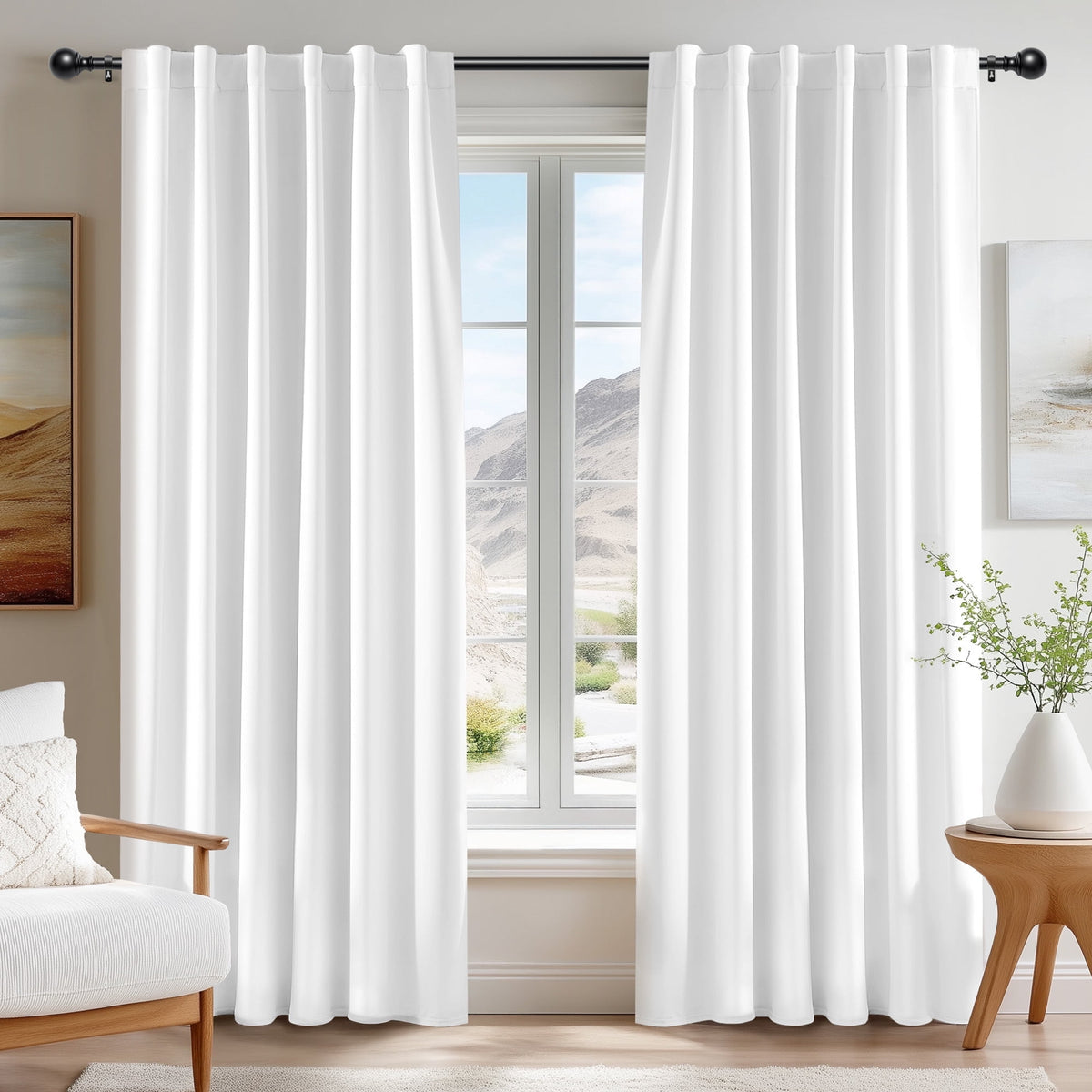 ZOPZO Curtains & Valances, Star White