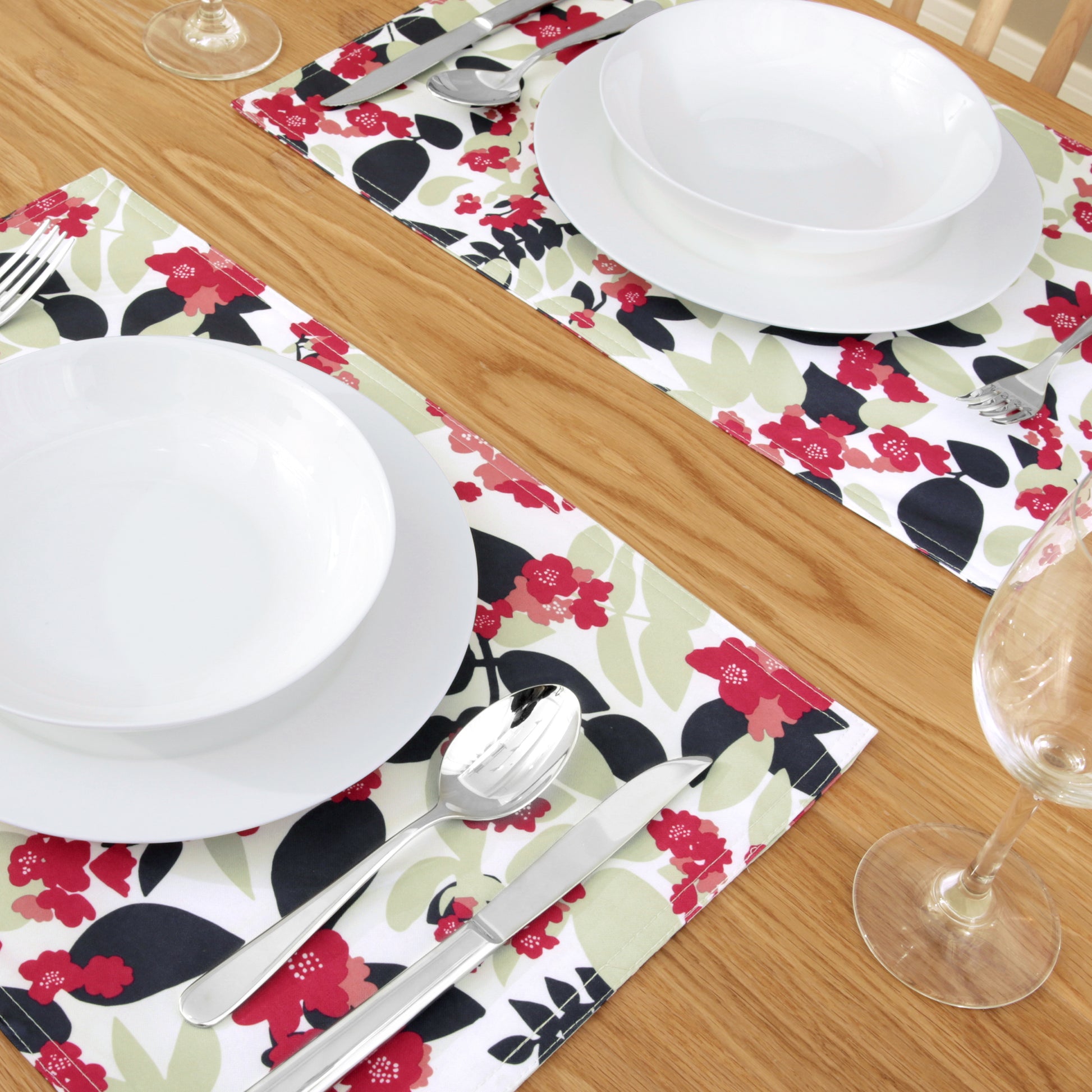 Floral-Dark Bright Rose
