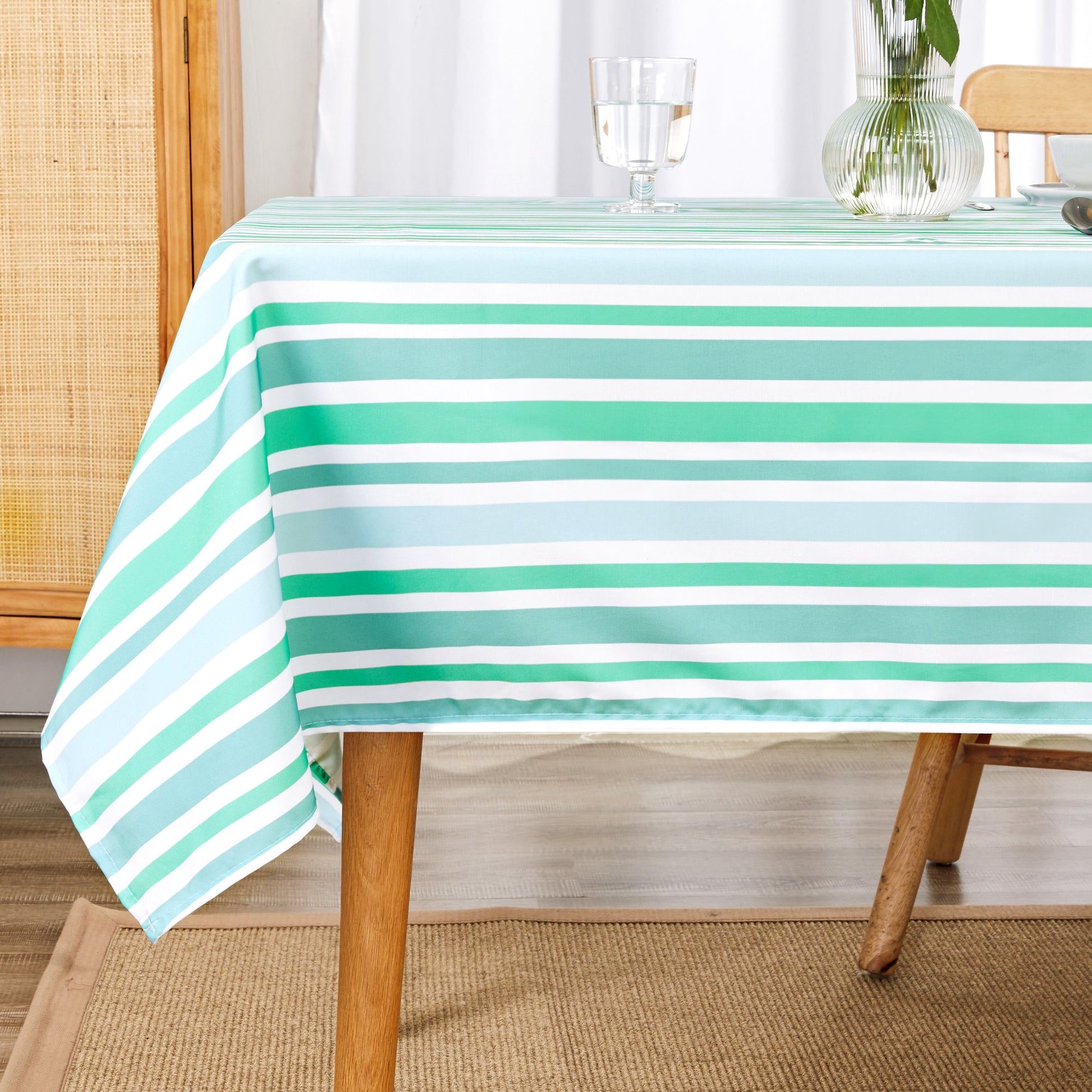 Mint Green and Blue