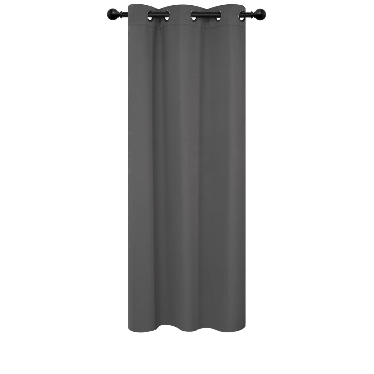 ZOPZO blackout curtain, Dark Gray, 42W x 72L inches, 1 panel