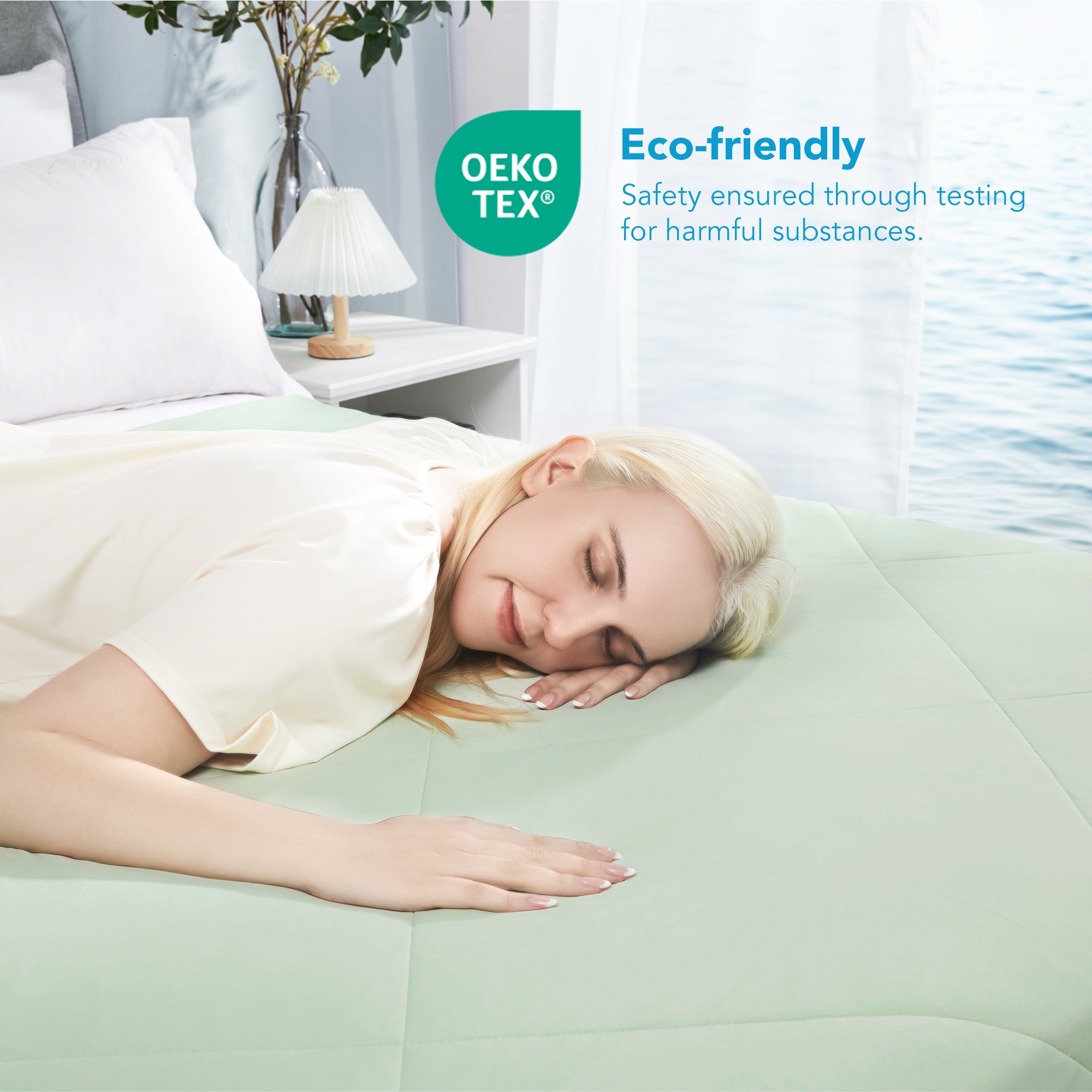 Deconovo Lightweight Cooling Comforter for Hot Sleepers, OEKO-TEX
