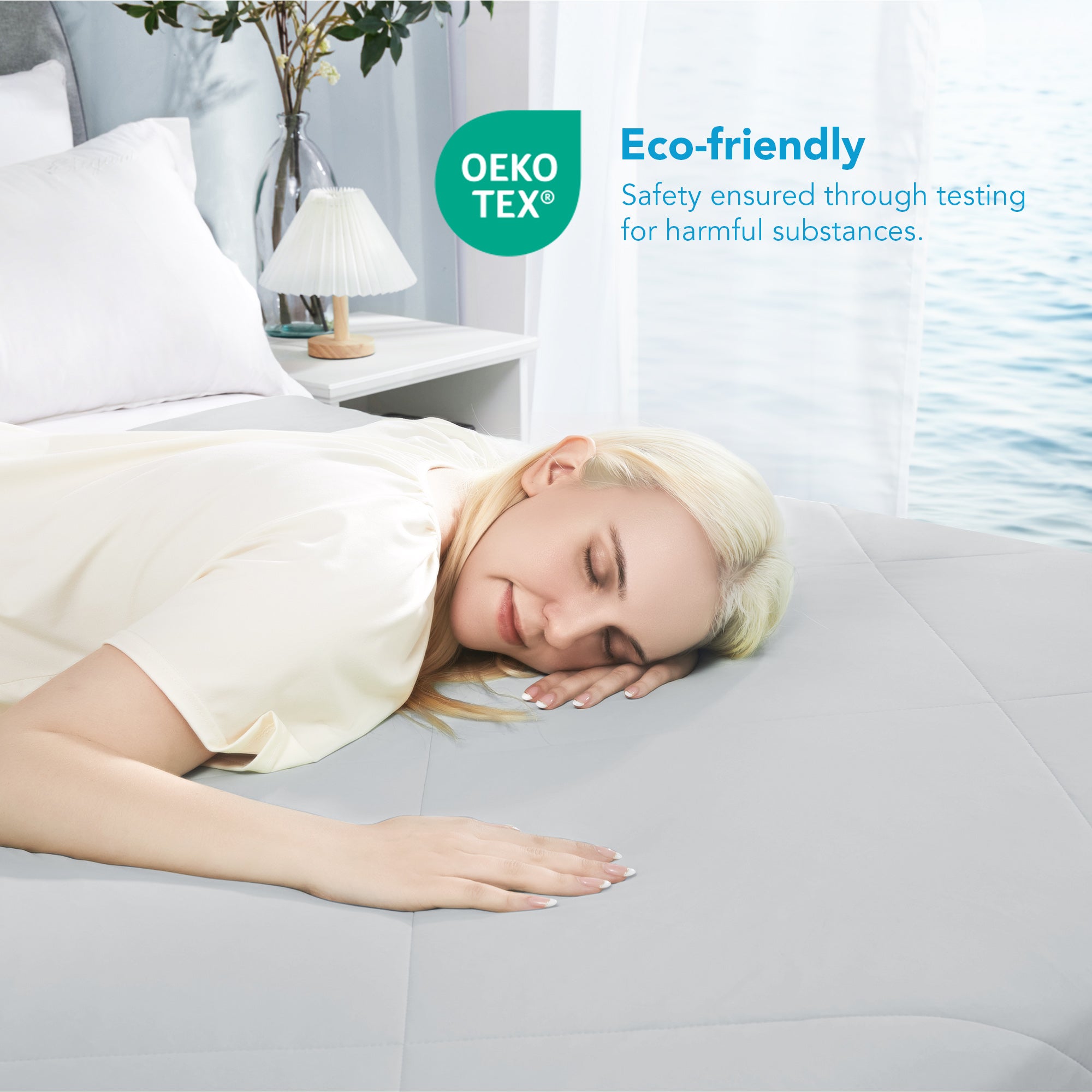 Deconovo Lightweight Cooling Comforter for Hot Sleepers, OEKO-TEX