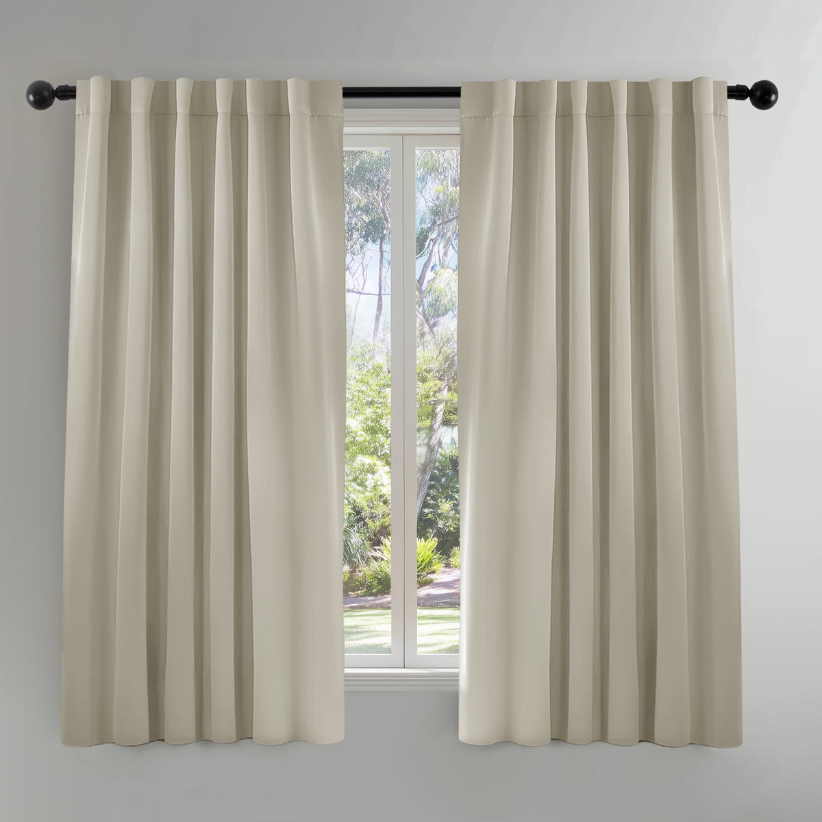 ZOPZO Curtains & Valances, Light Beige