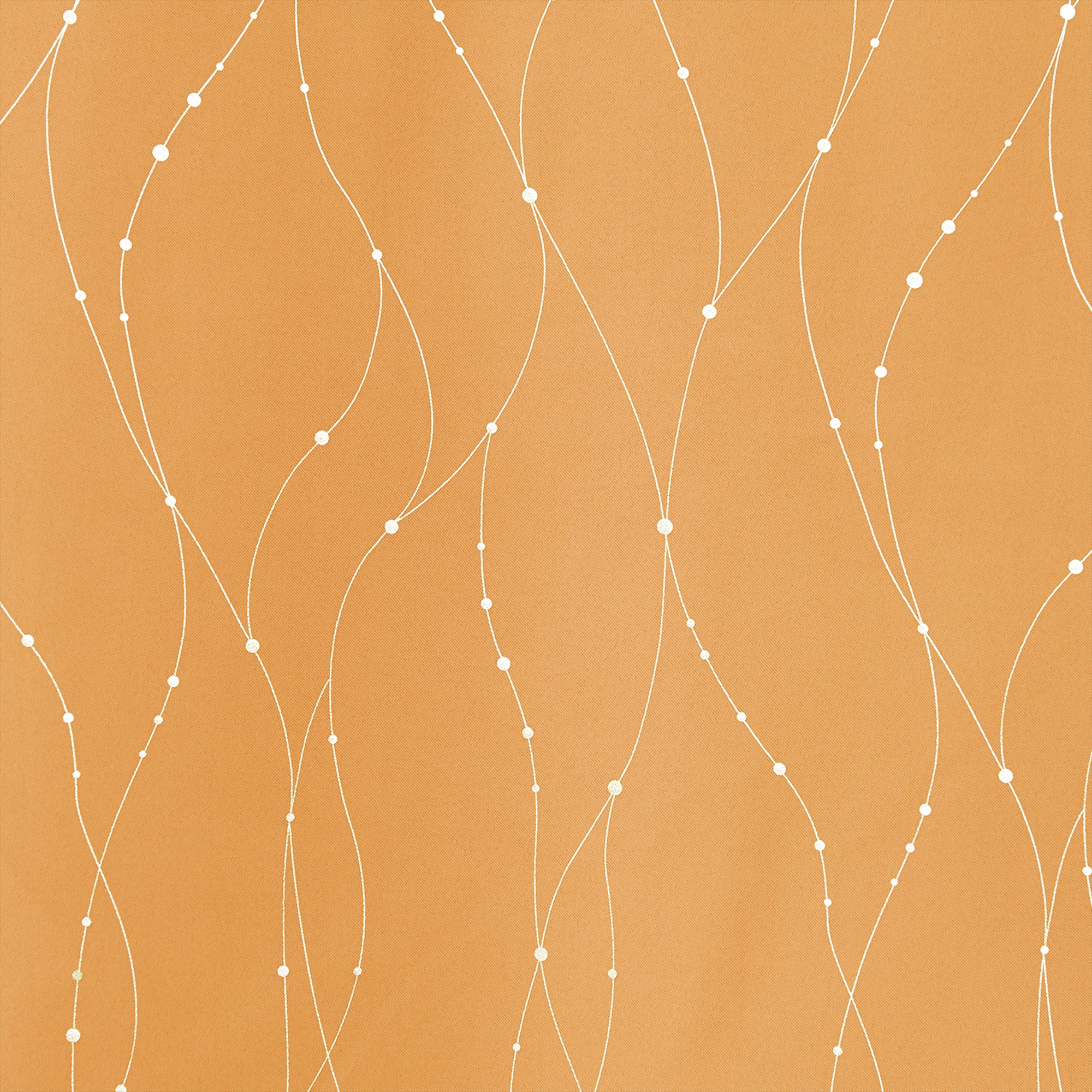 Deconovo Wave Line with Dots Blackout Curtains, 42-Inch Wide, 2 Panels