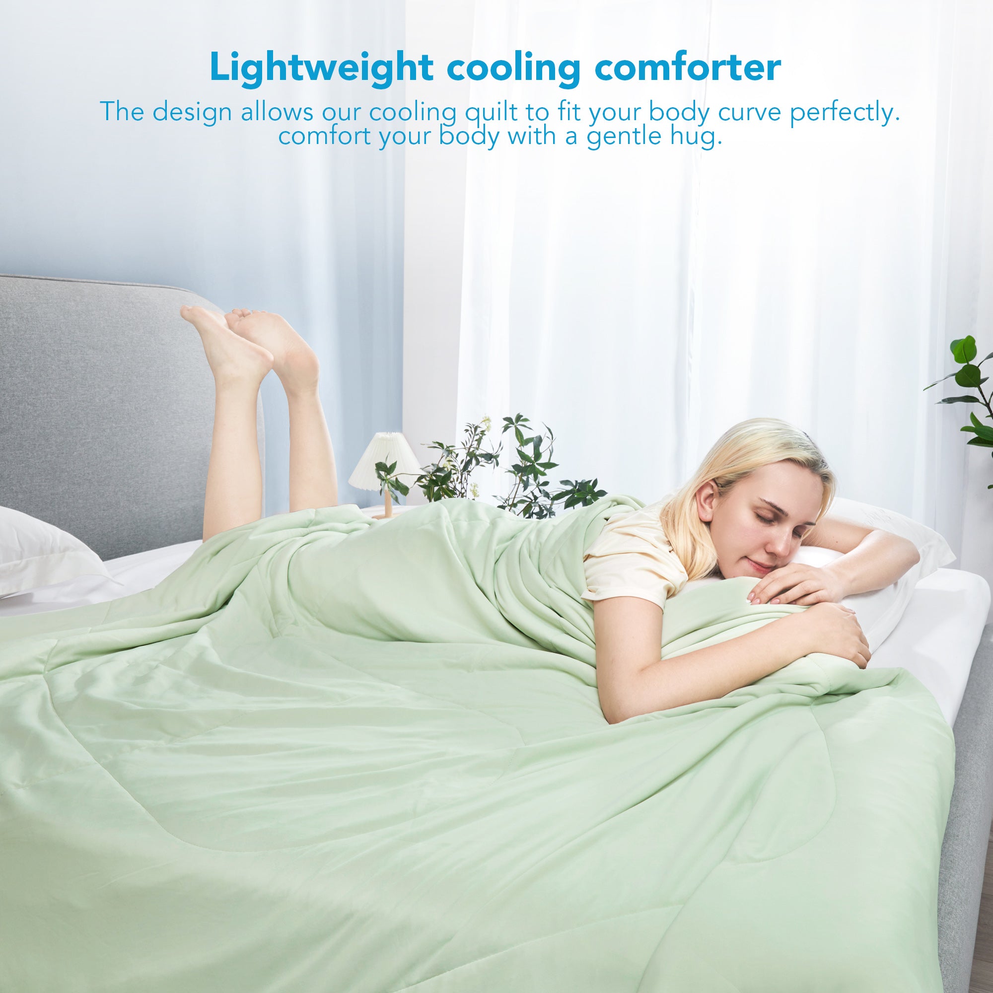 Deconovo Lightweight Cooling Comforter for Hot Sleepers, OEKO-TEX