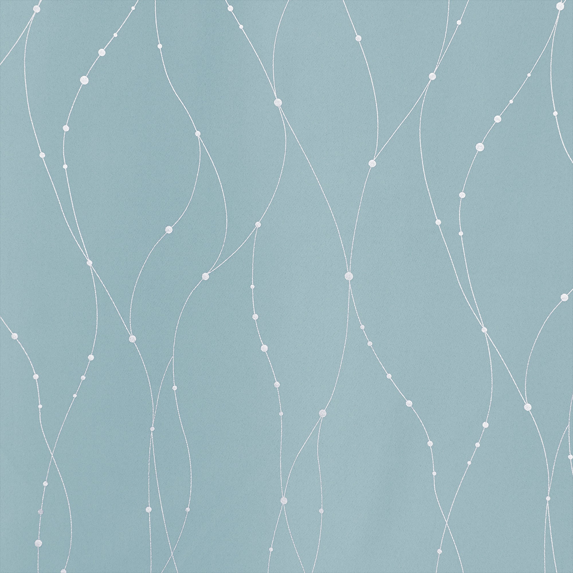 Deconovo Wave Line with Dots Blackout Curtains, 42-Inch Wide, 2 Panels