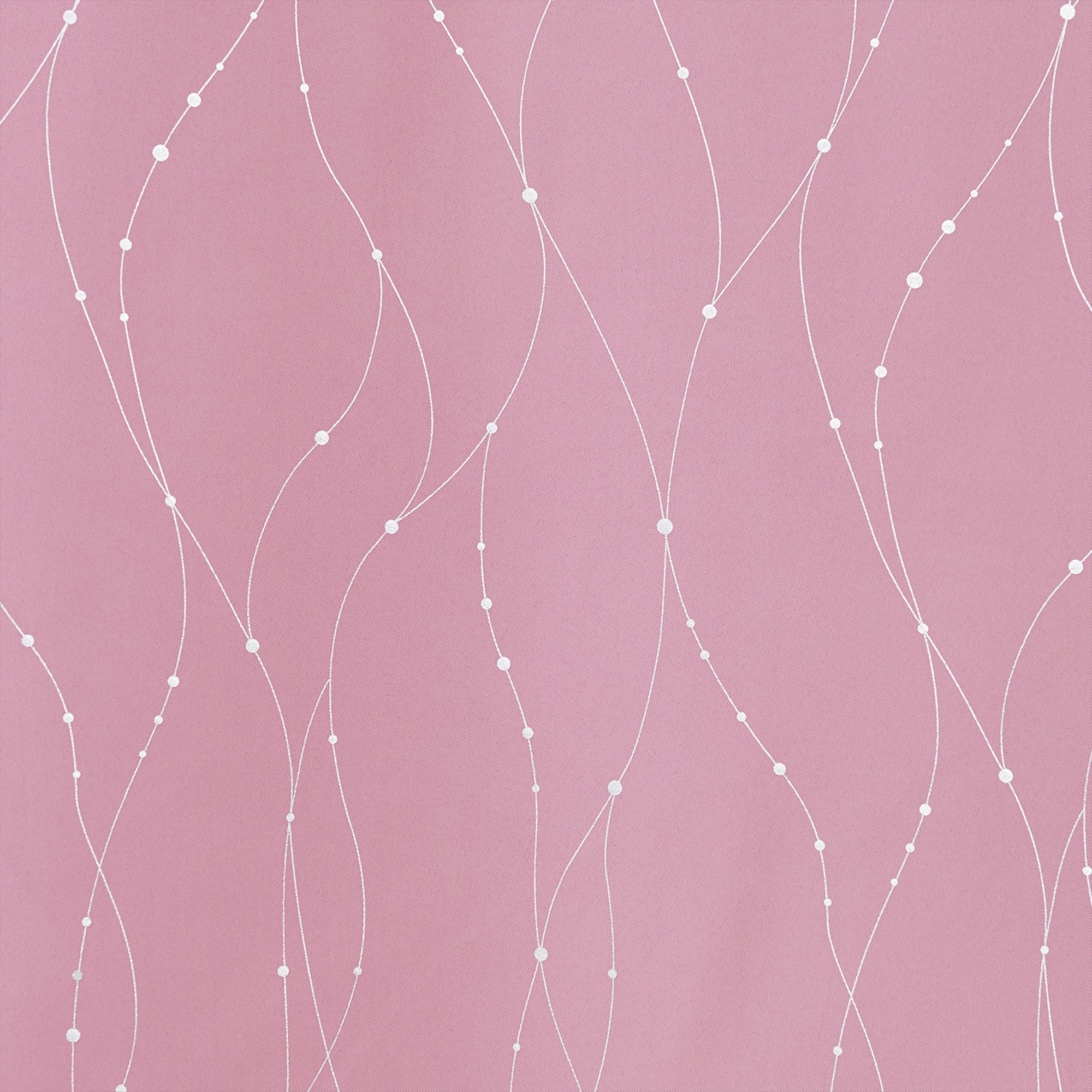 Deconovo Wave Line with Dots Blackout Curtains, 42-Inch Wide, 2 Panels