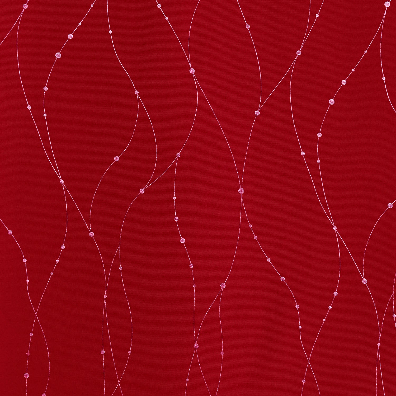 Deconovo Wave Line with Dots Blackout Curtains, 42-Inch Wide, 2 Panels