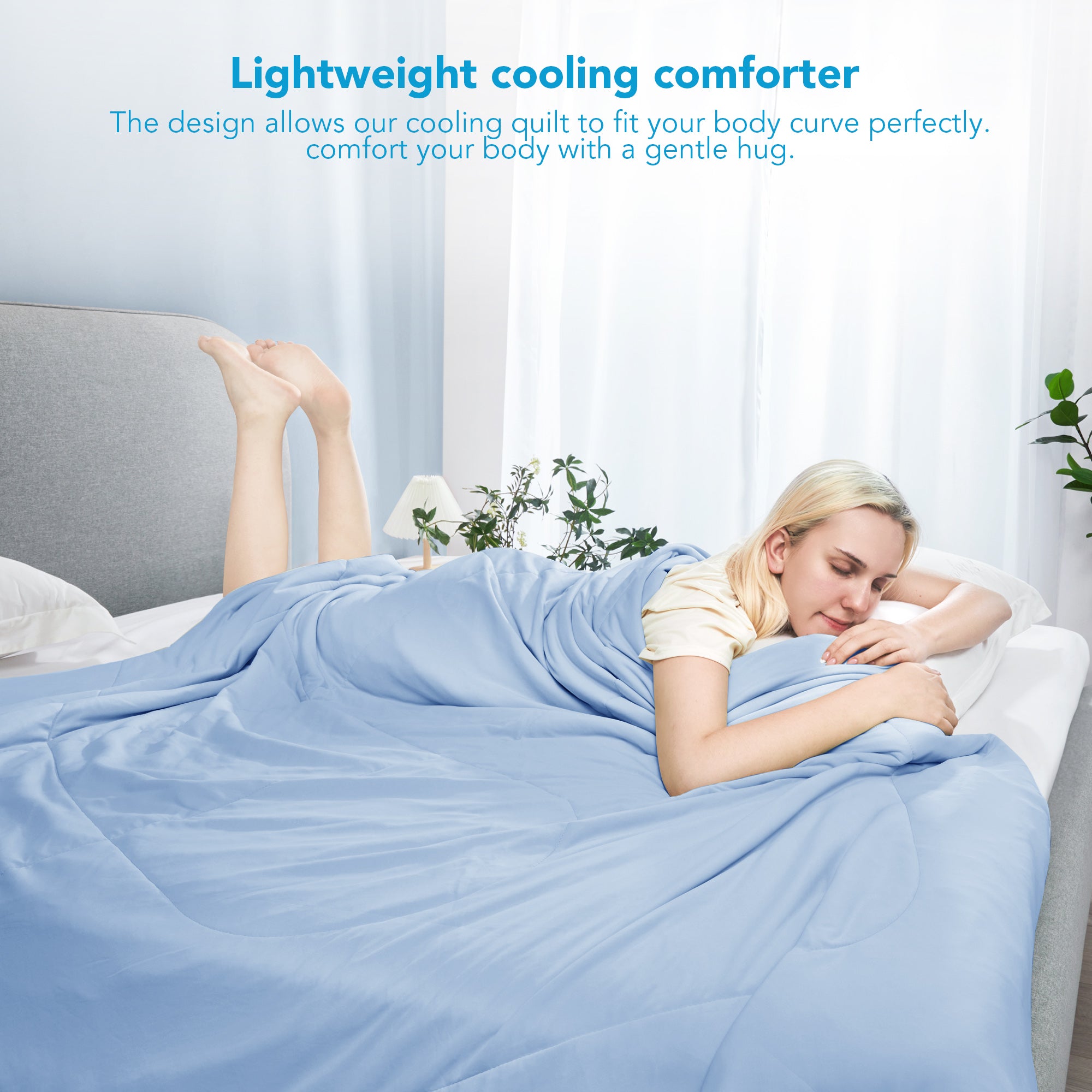 Deconovo Lightweight Cooling Comforter for Hot Sleepers, OEKO-TEX