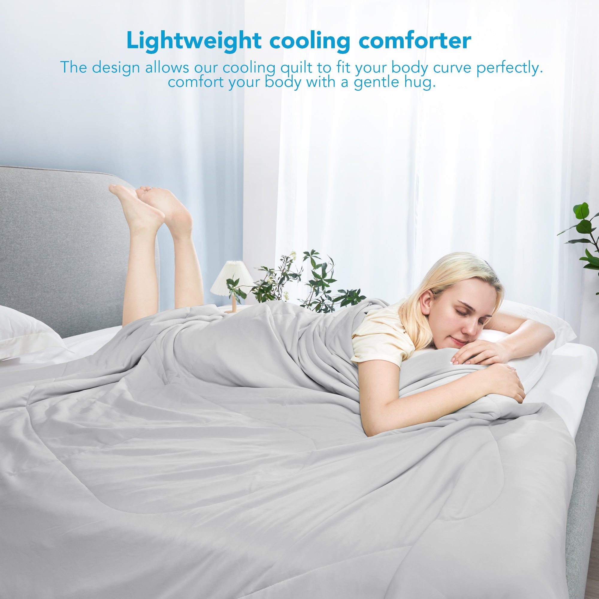 Deconovo Lightweight Cooling Comforter for Hot Sleepers, OEKO-TEX
