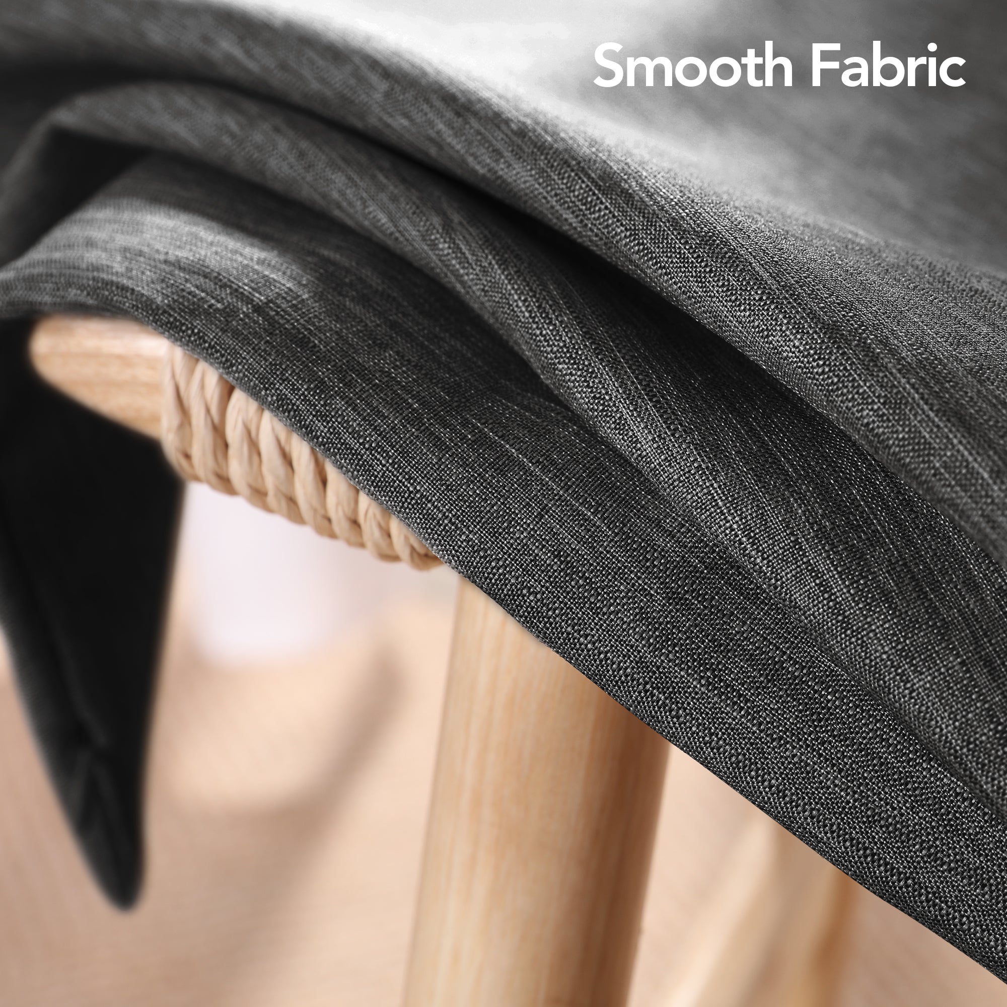 Deconovo Faux Linen Cushion Covers, Set of 2, Light Blue ¨C Eco-Friendly, Machine Washable, Decorative Pillow Covers for Sofa