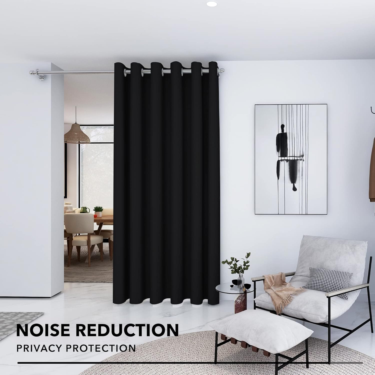 Deconovo Grommet Top Soft Window Curtain Panel Designed for Light Reduction and Privacy 1 Panel