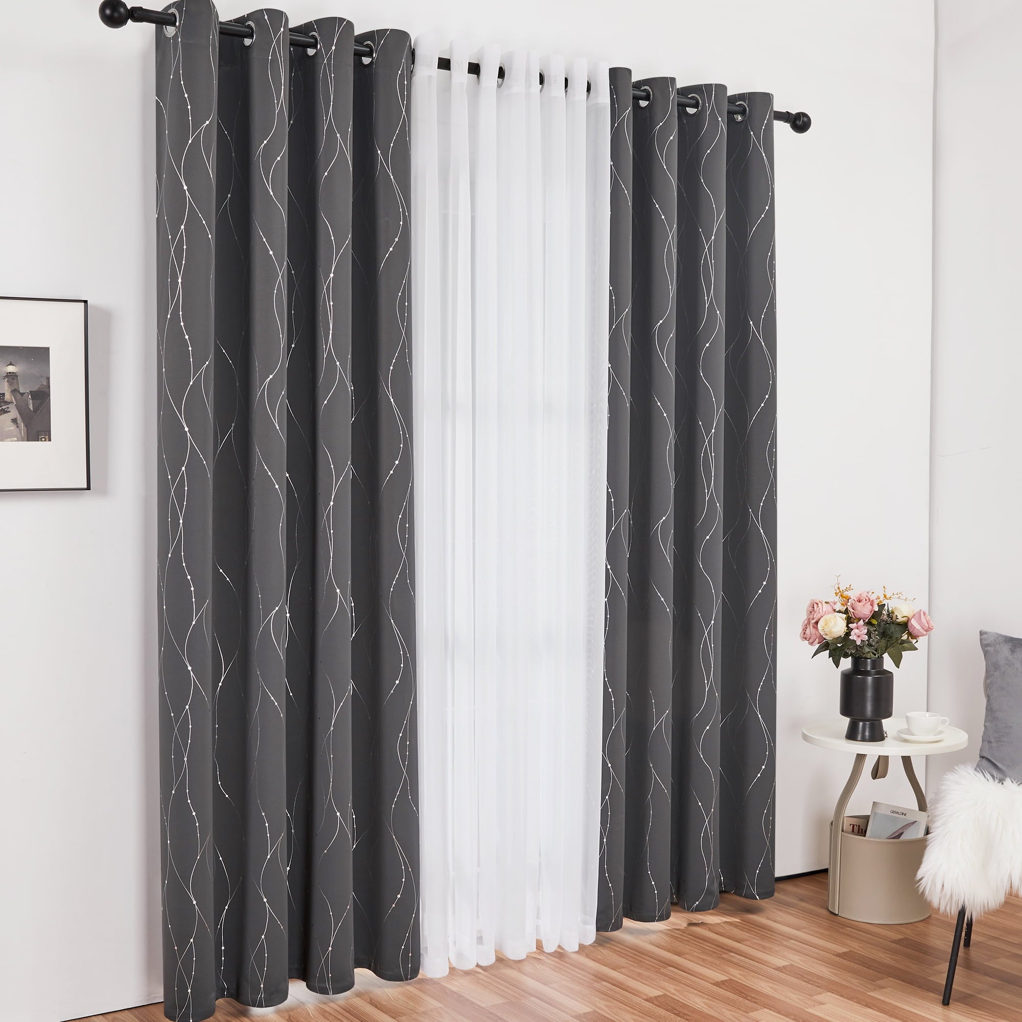 Dark Gray-White