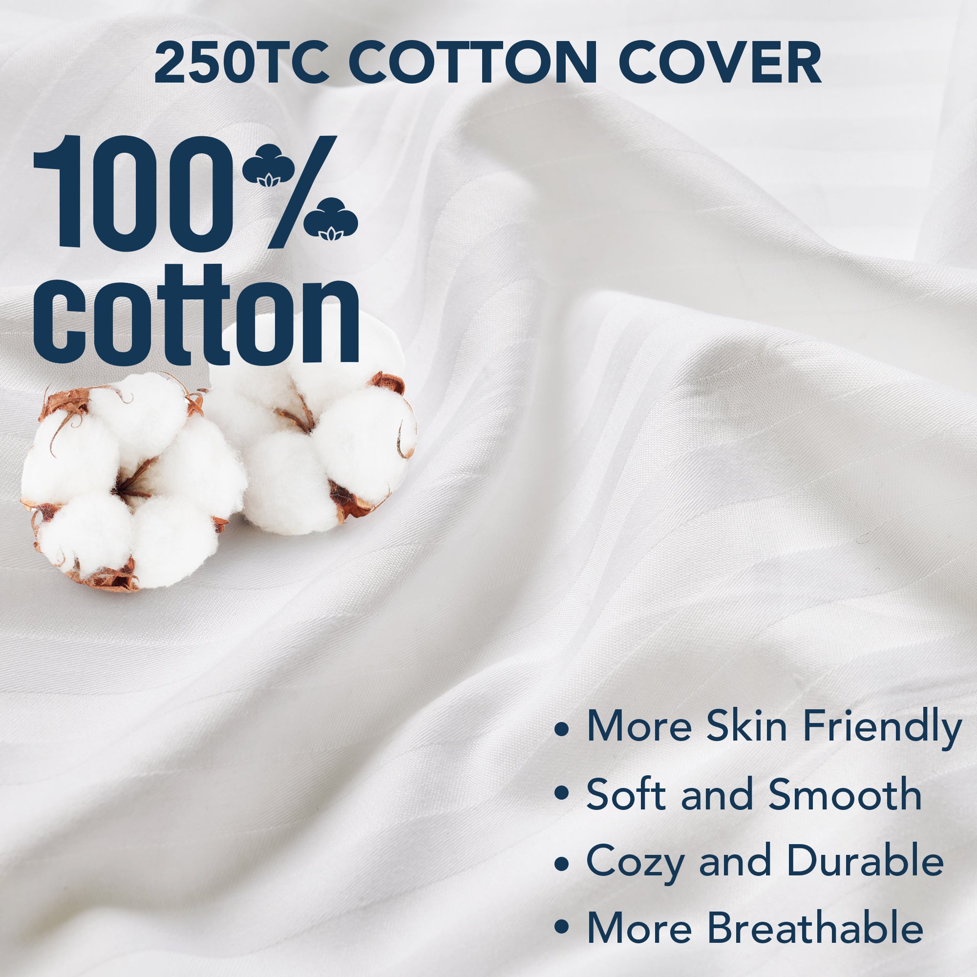 Deconovo 2-Pack Down Alternative Bed Pillows, OEKO-TEX, Queen/King