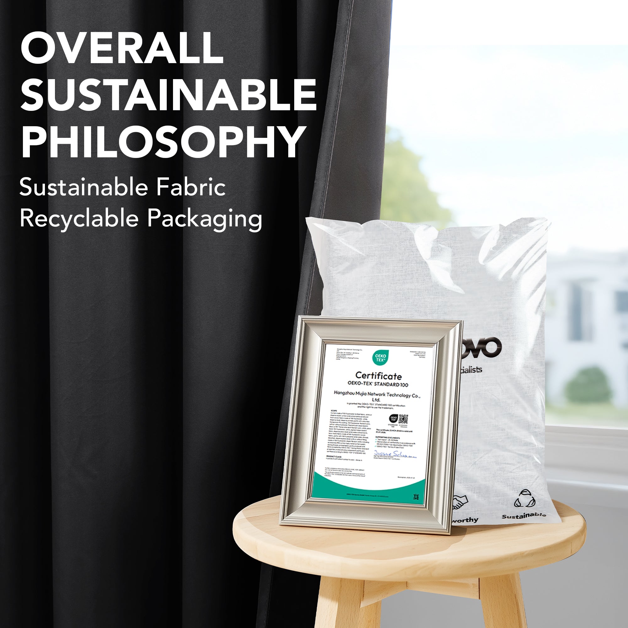 Deconovo Blackout Curtains for Bedroom & Living Room, Thermal Insulated Room Darkening Drapes, Grommet Panels Set of 2