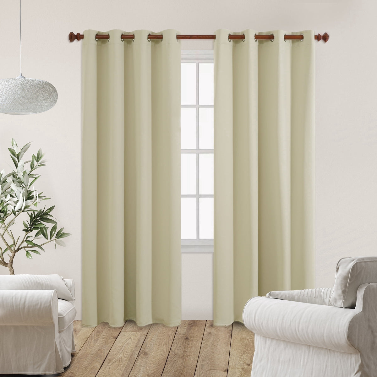 ZOPZO Curtains & Valances, Beige