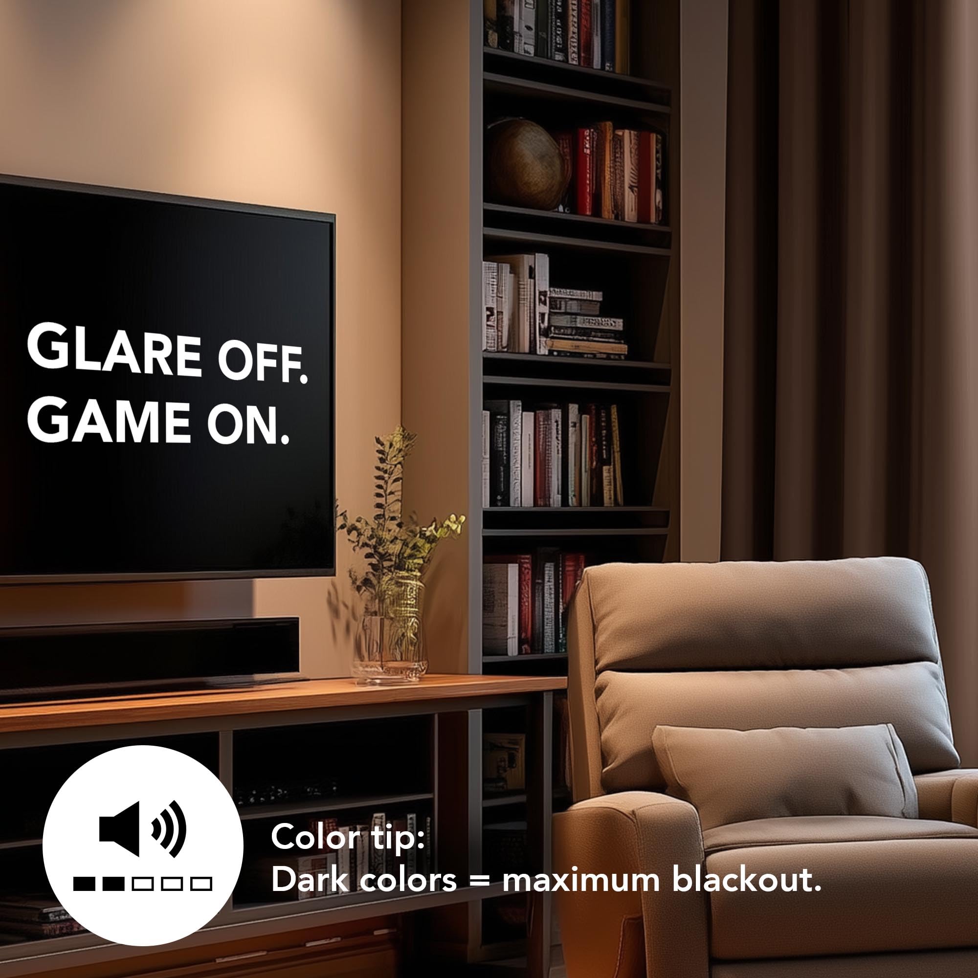 Deconovo Grommet Curtains 2 Panels, Thermal Insulated, 38"W