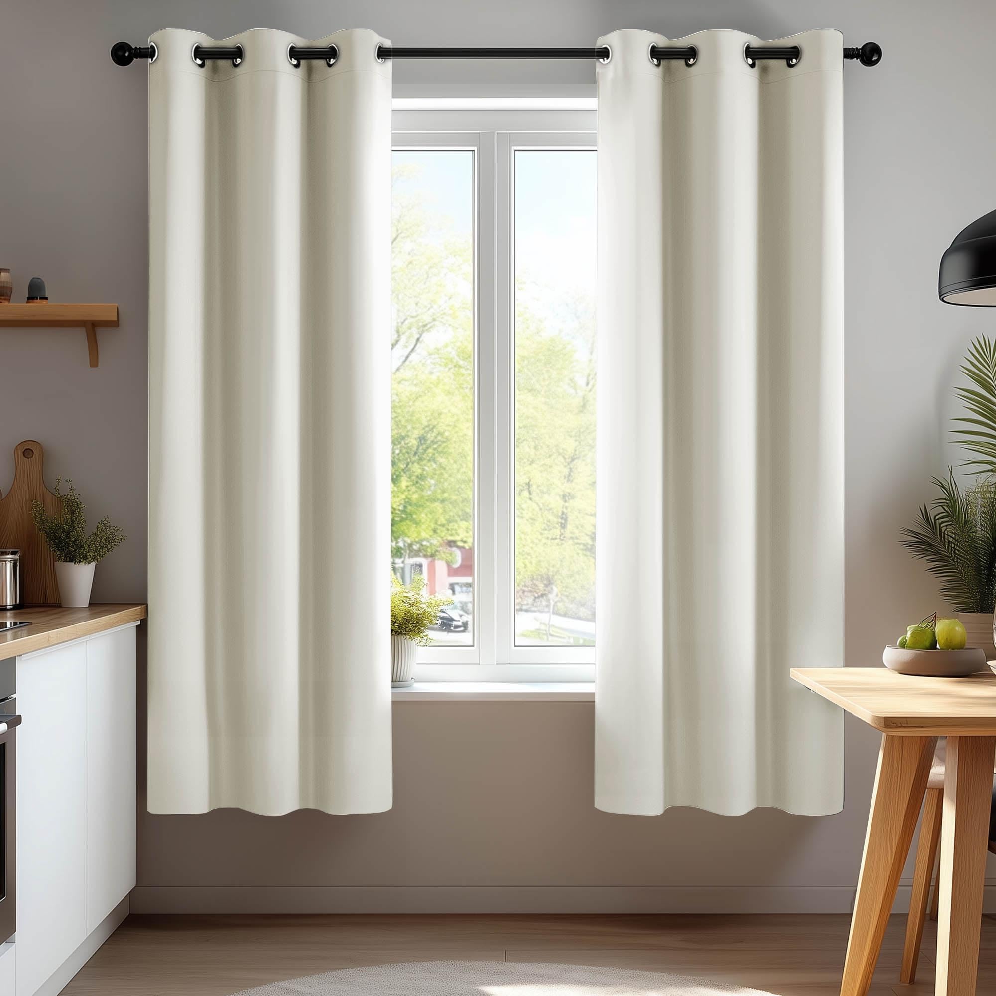 Deconovo Grommet Curtains 2 Panels, Thermal Insulated, 38"W