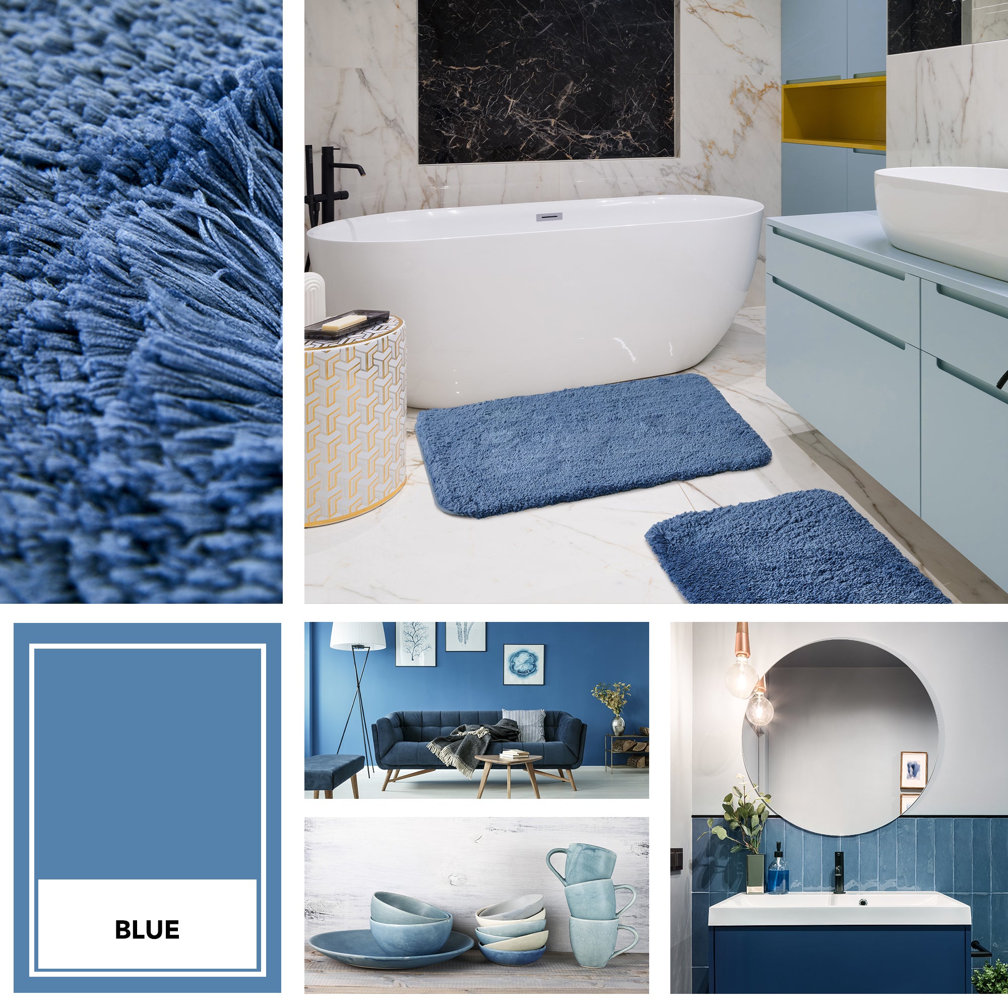 Deconovo Plush Non-Slip Bath Mat – Super Absorbent Rug (1 PC)