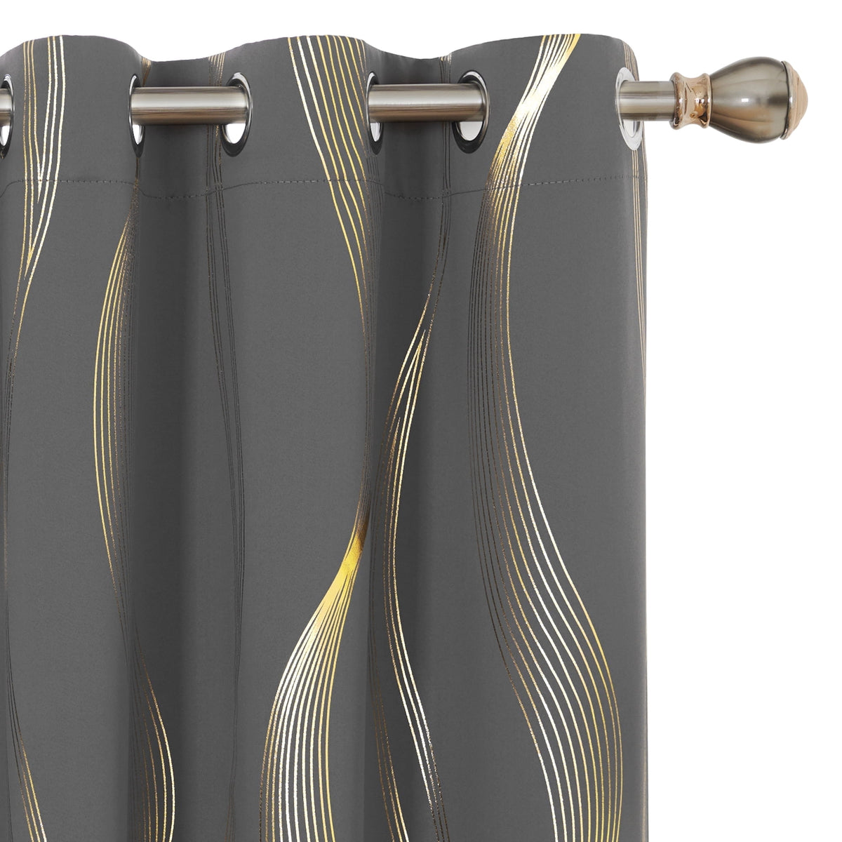 ZOPZO Curtains & Valances, Dark Gray