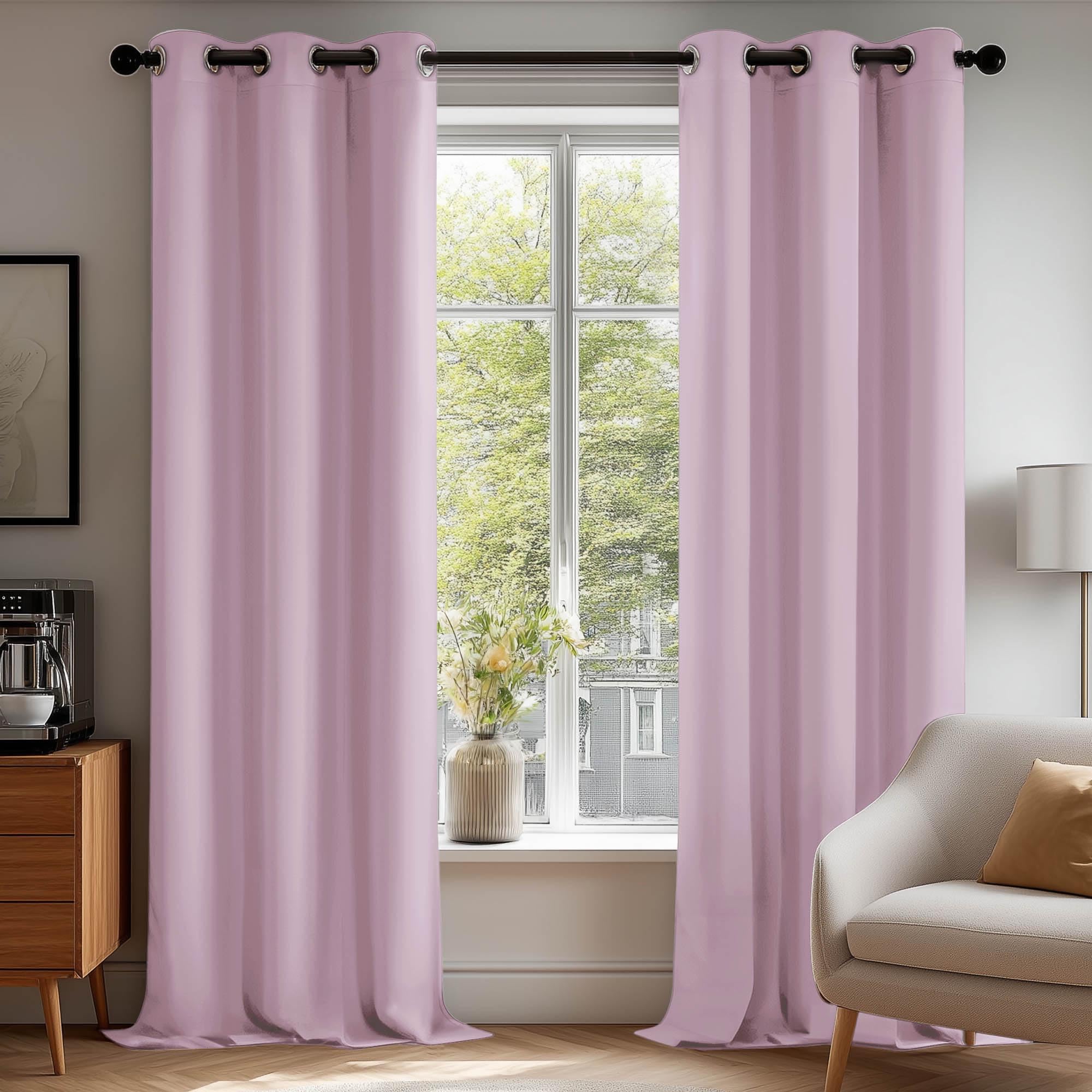 Deconovo Grommet Curtains 2 Panels, Thermal Insulated, 38"W