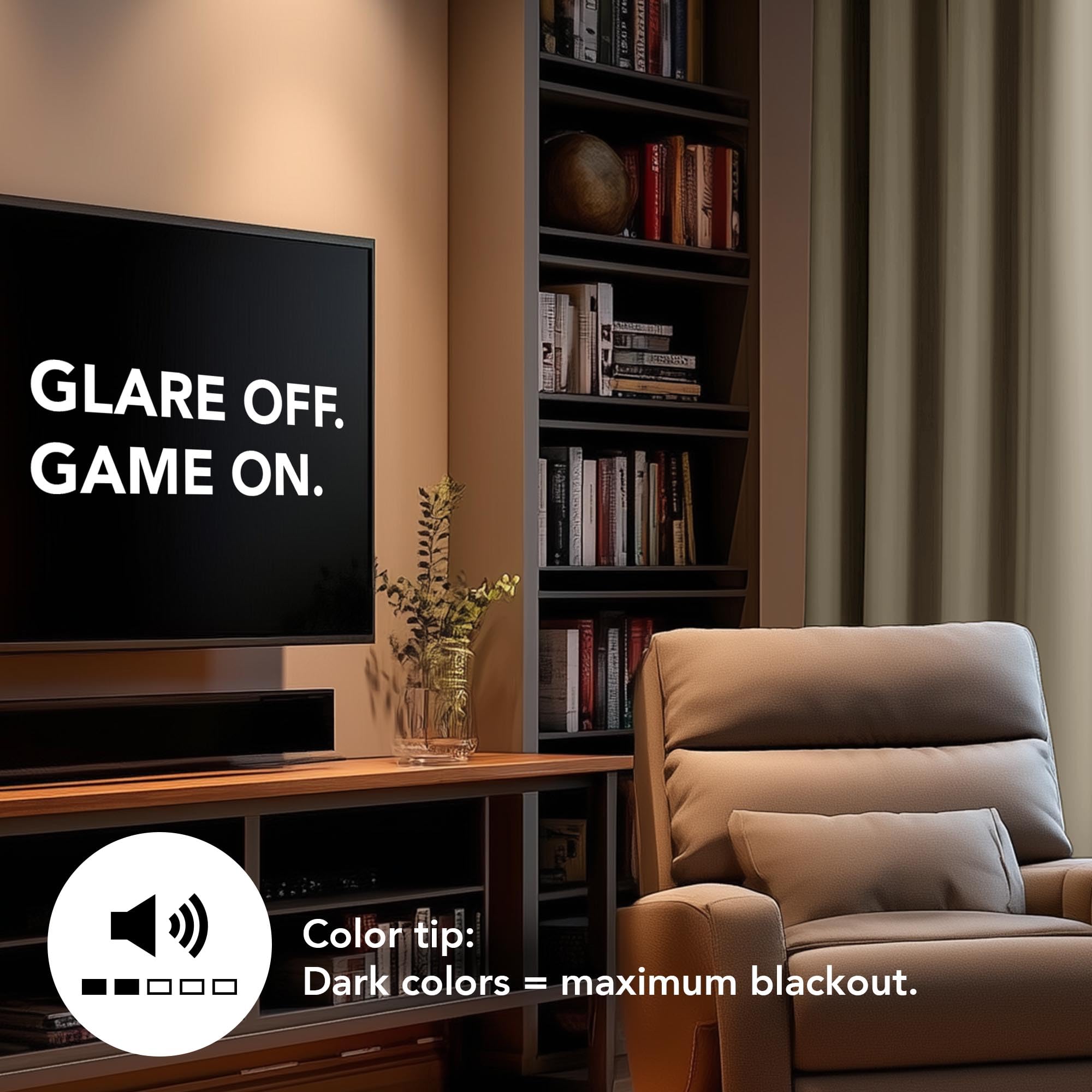 Deconovo Grommet Curtains 2 Panels, Thermal Insulated, 38"W